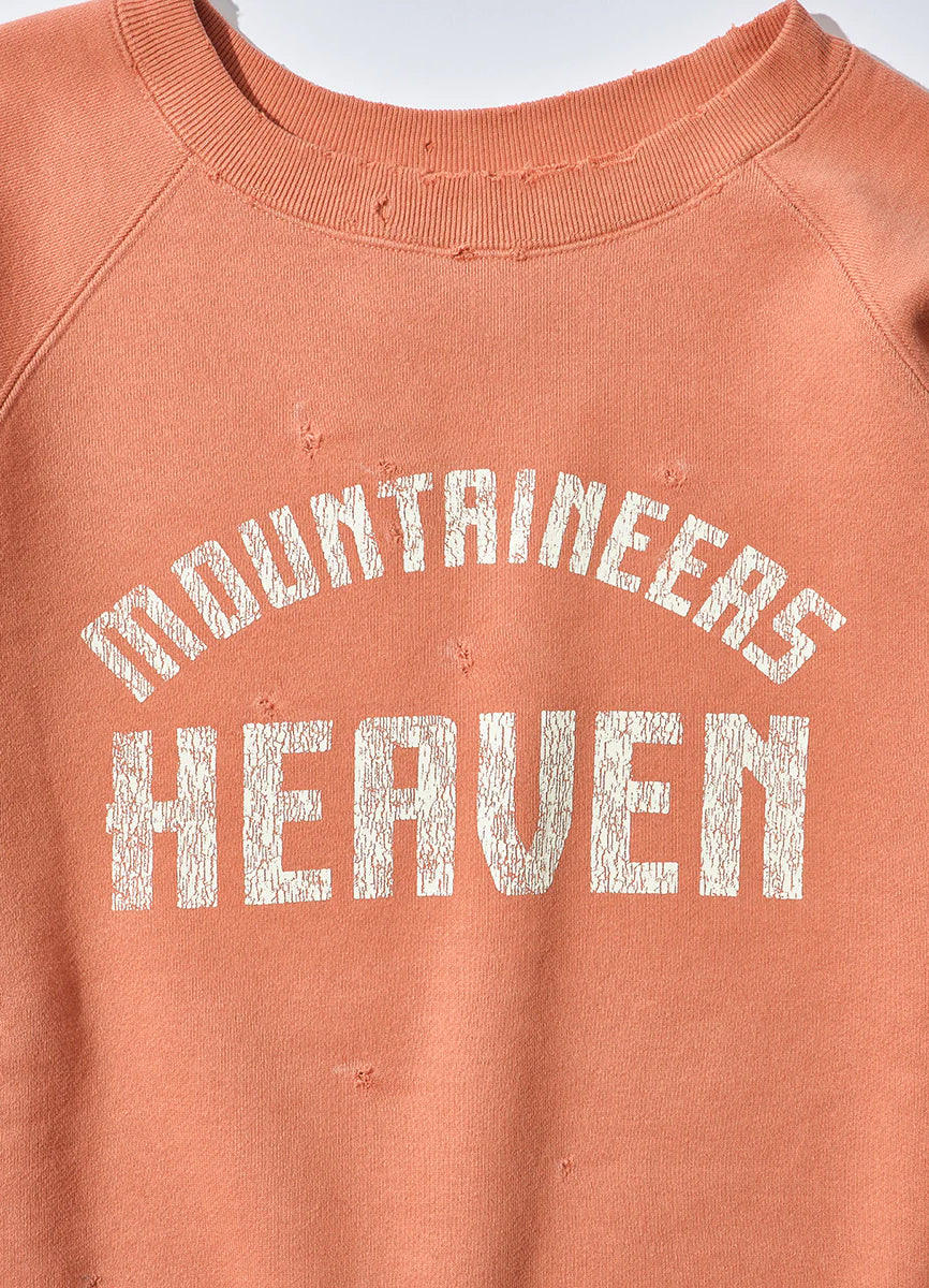 MOUNTAINEERS HEAVEN | Damaged Crewneck Sweatshirt | Carrot