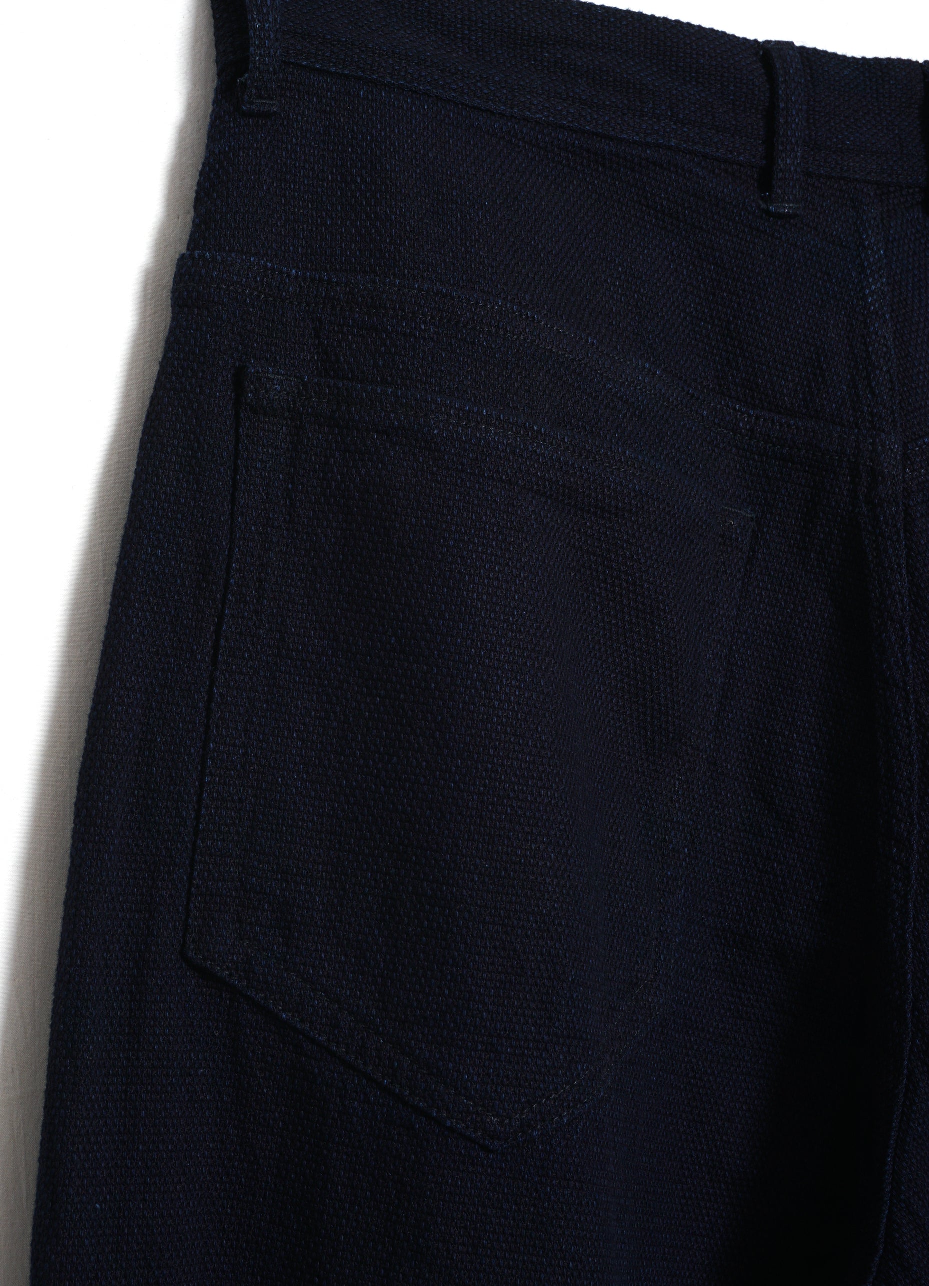 ROBBY 102-12-27-4 | Wide Cut Trousers | Dobby Indigo