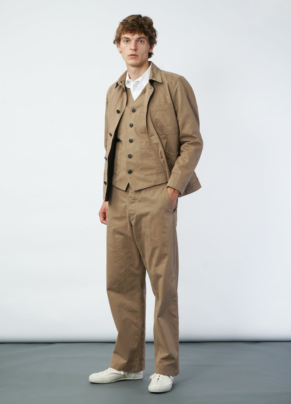 KNUD 29-56-7 | Workwear Waistcoat | Beige