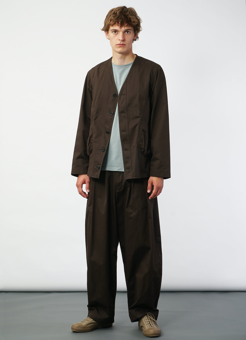 BERNARD 29-77-9 | Loose Fit Light Jacket | Coffee Drill