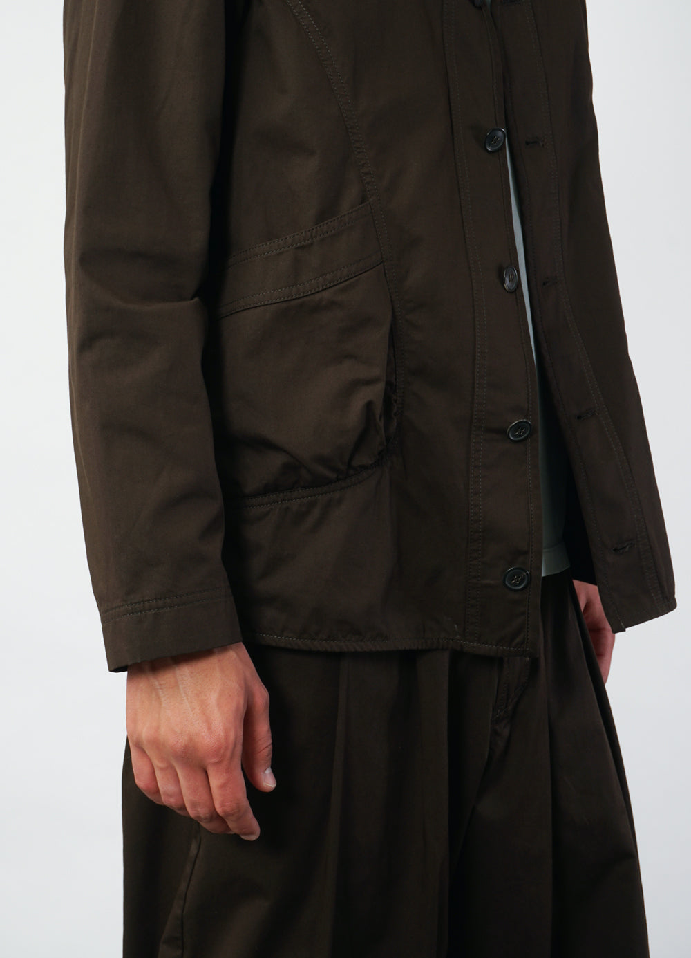 BERNARD 29-77-9 | Loose Fit Light Jacket | Coffee Drill