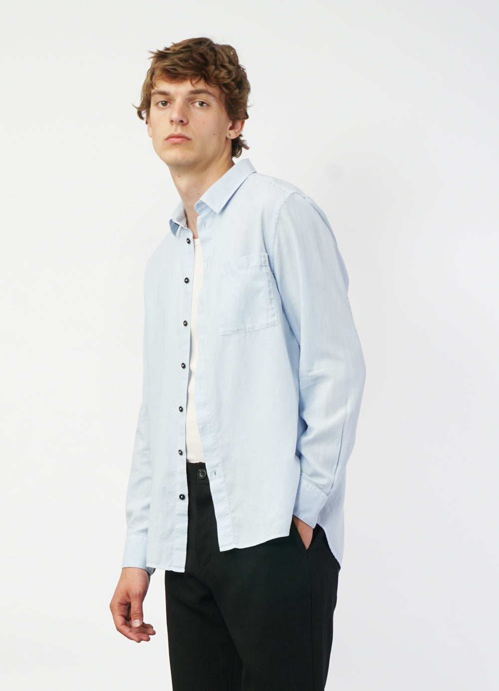 HENNING 29-10-3 | Casual Classic Shirt | Pale Blue