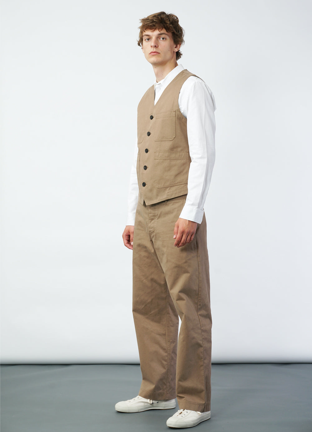 KNUD 29-56-7 | Workwear Waistcoat | Beige