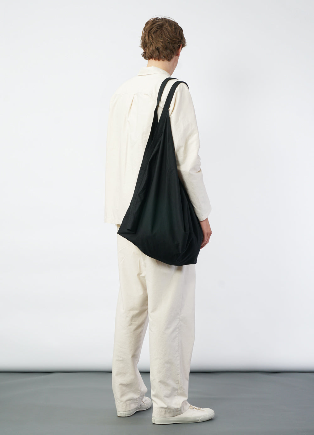 MALTE 29-77-2 | Large Origami Bag | Black Drill