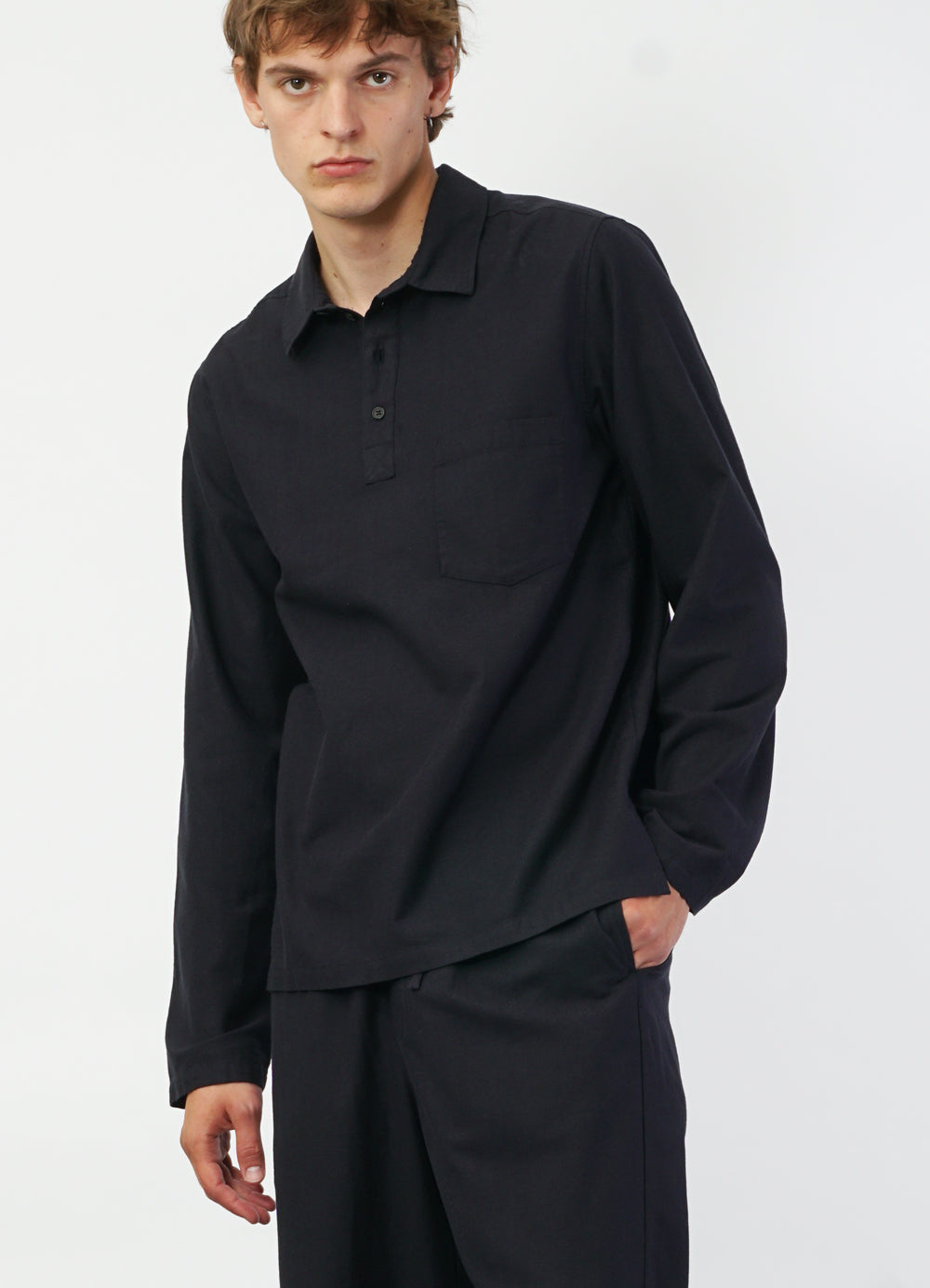 MARCO 29-12-3 | Polo Style Pull-on Shirt | Navy