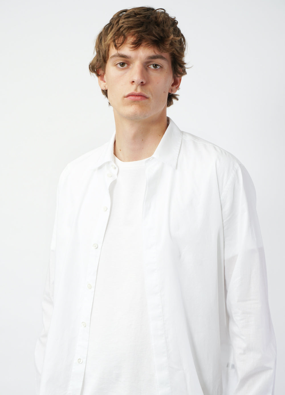 MATTHEUS 29-43-1 | Concealed Placket Shirt | White
