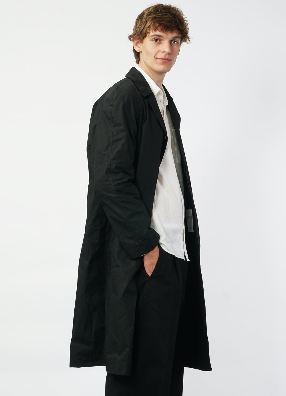 MORTEN 29-72-2 | Long Coat | Waxed Black