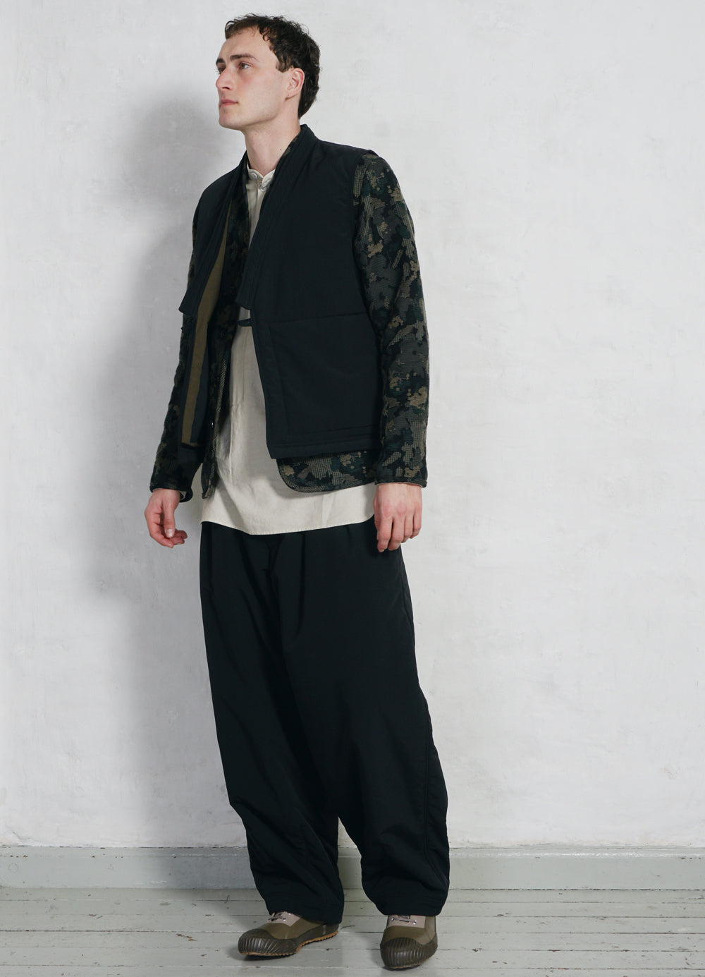 LEVI 28-12-1 | Long Loose Fit Pull On Shirt | Ecru