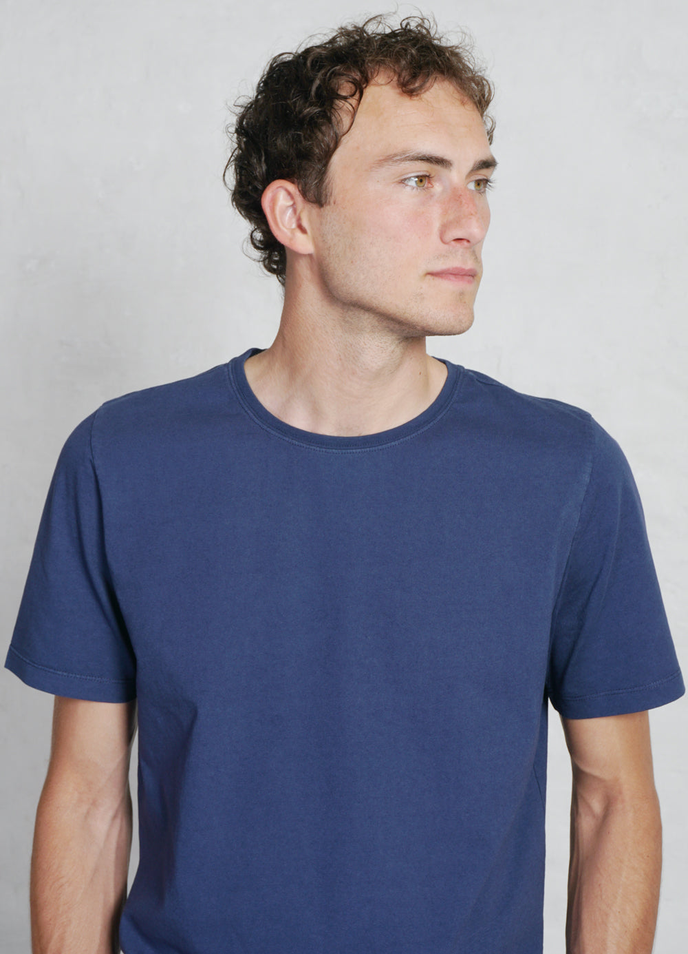JULIAN | Crew Neck T-Shirt | Marine