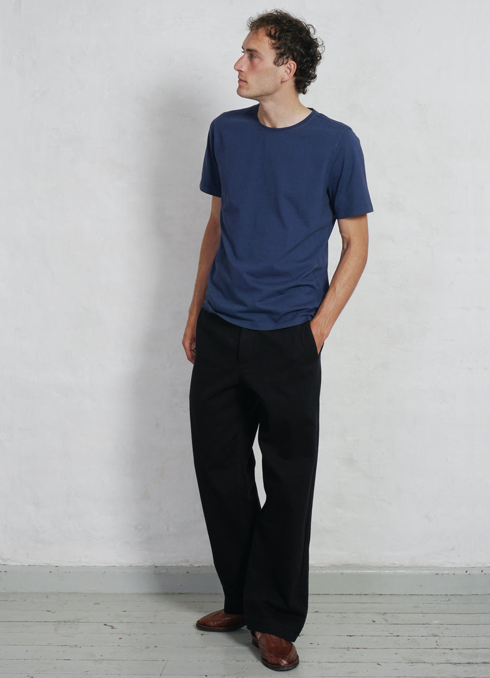 JULIAN | Crew Neck T-Shirt | Marine