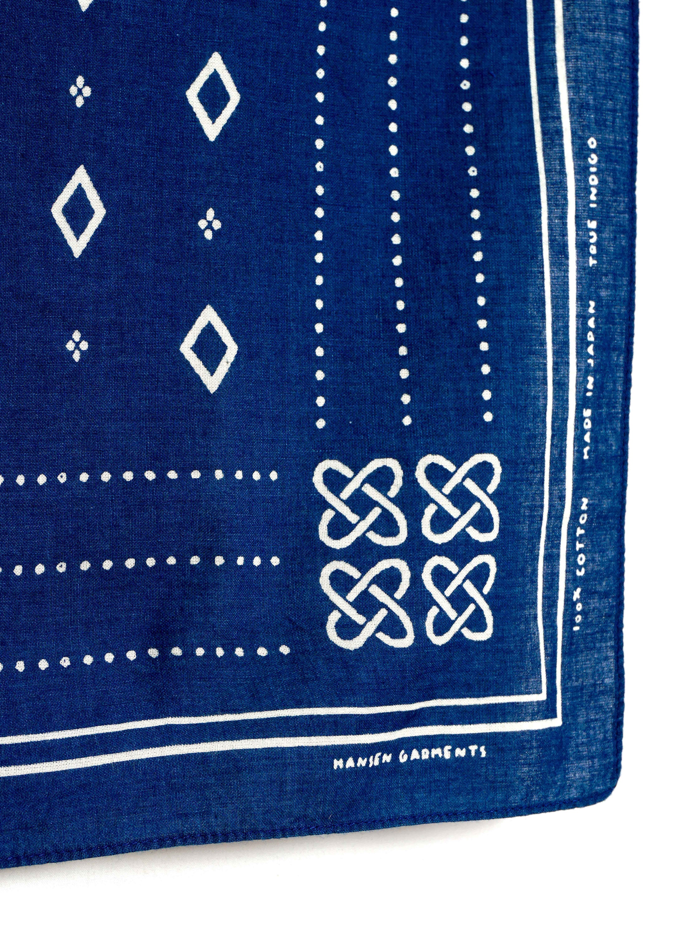 NORDIC 155-100-4 | Screen Print Bandana | Indigo – HANSEN Garments