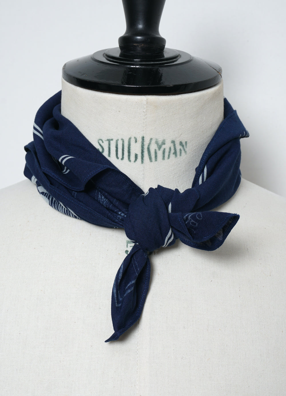 INDIGOFERA 155-98-4 | Discharge Screen Print Bandana | Real Indigo