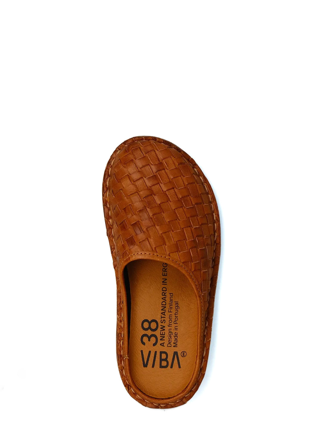 ROMA | Woven Leather Slipper | Cognac Brown – HANSEN Garments