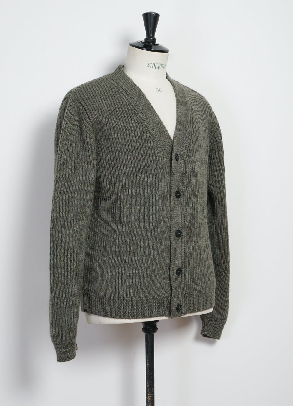 EVALD | Heavy Knit Cardigan | Hunter