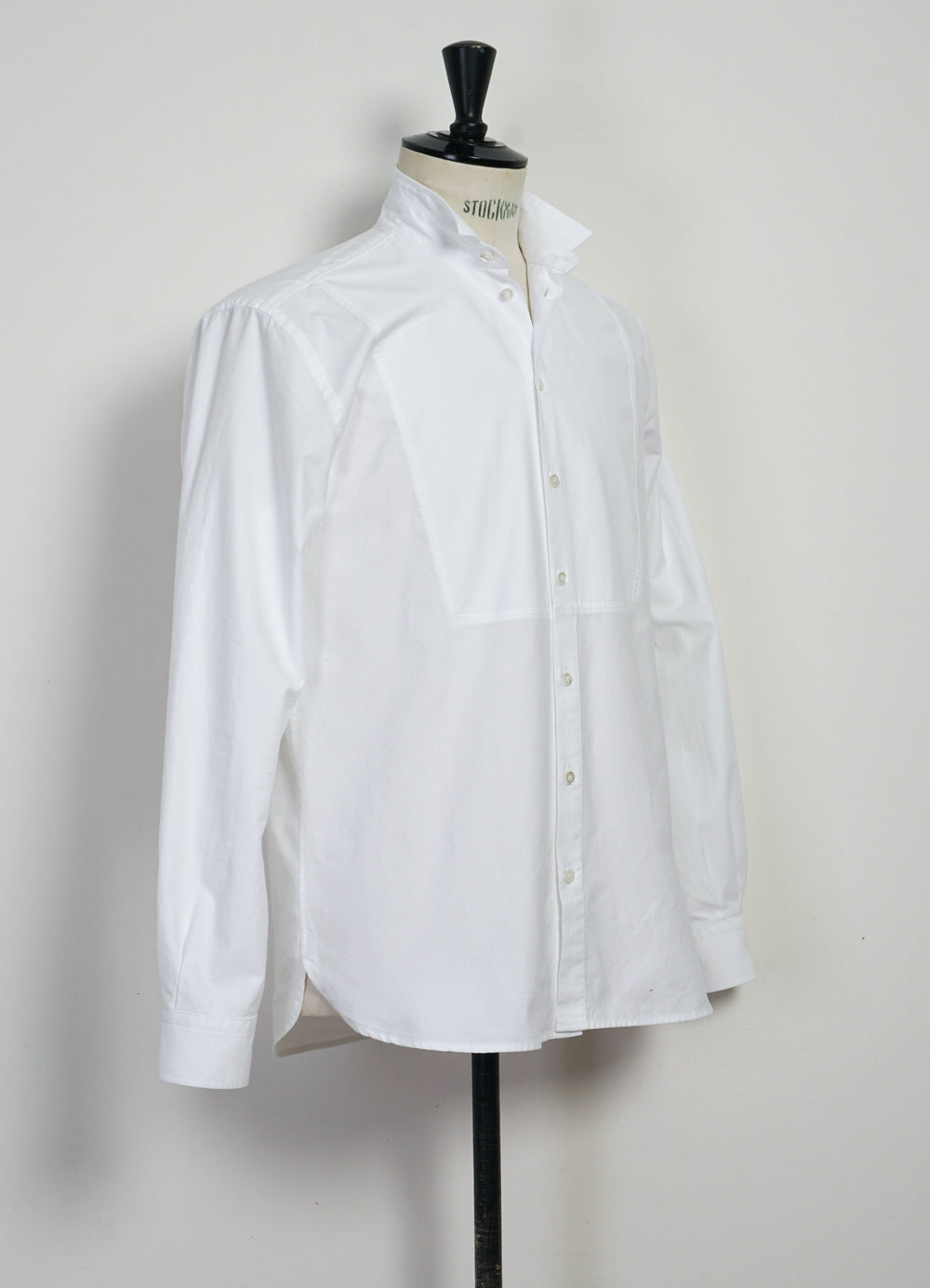 VALDEMAR | Casual Tuxedo Shirt With Bib | White