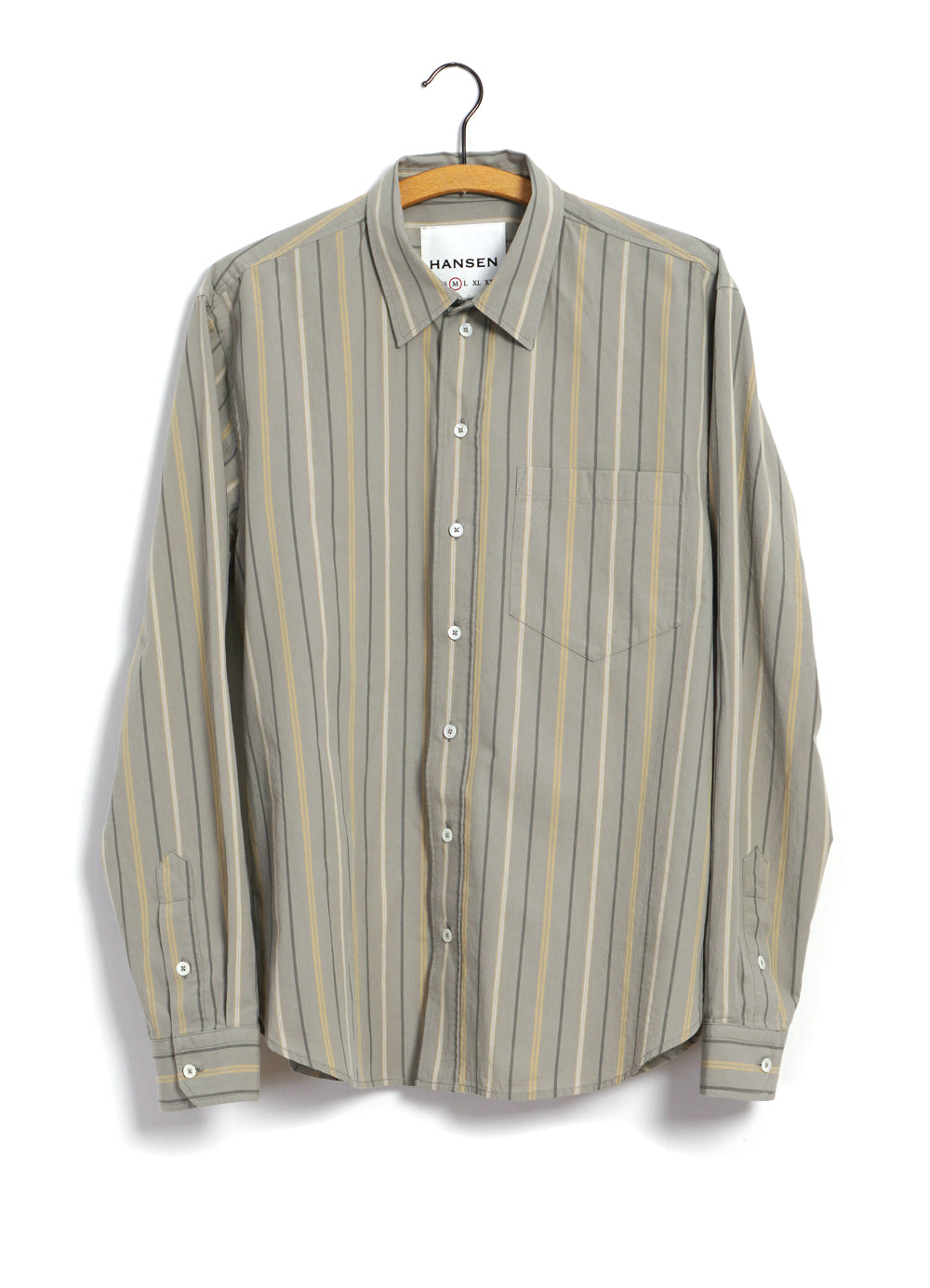 RAYMOND | Relaxed Classic Shirt | Khaki Stripes