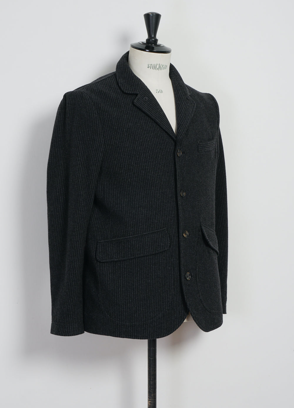VINCENT | Casual Blazer Jacket | Black Wool Pin
