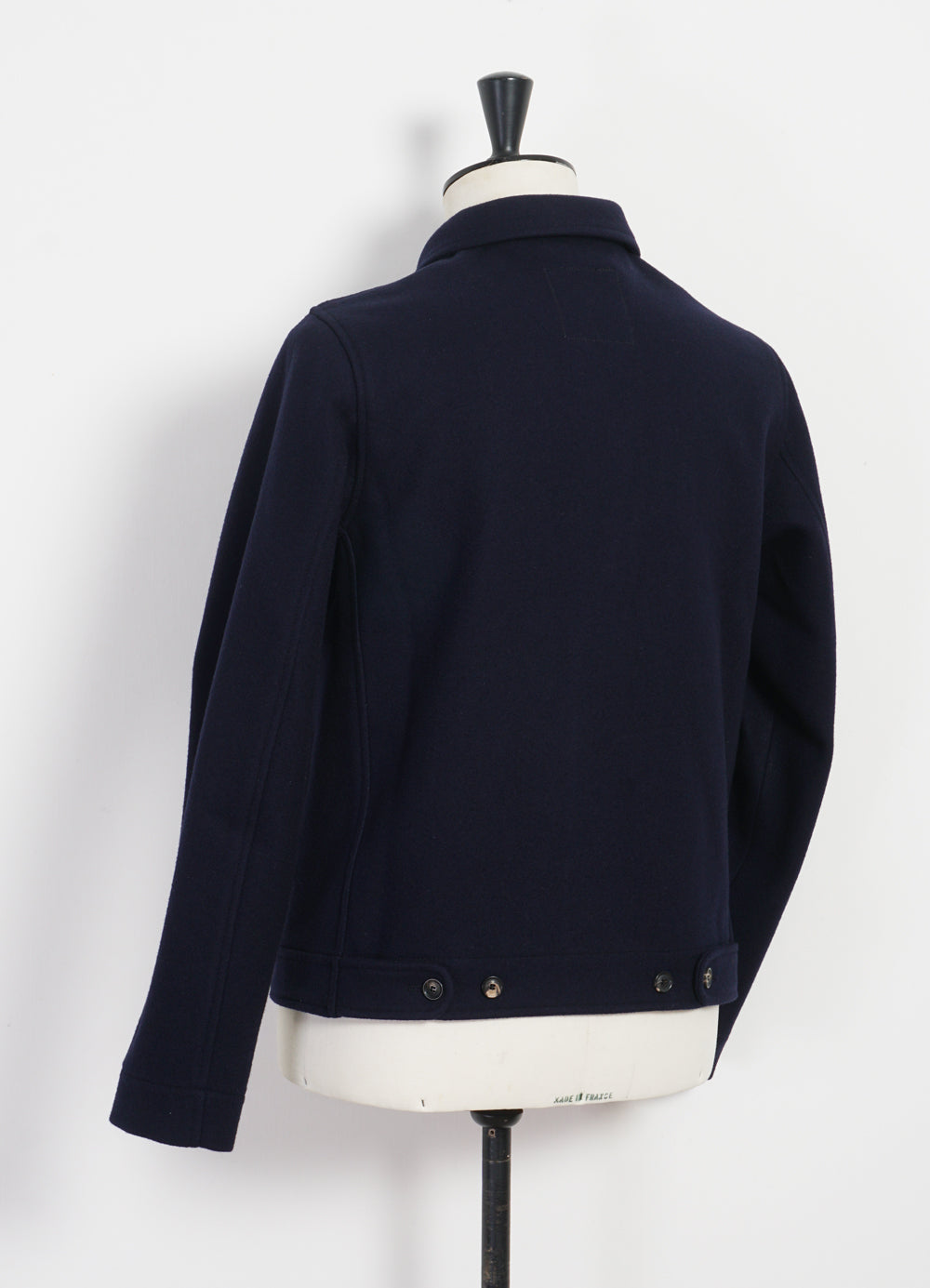 ATLAS | Short Wool Felt Jacket | Solid Blue