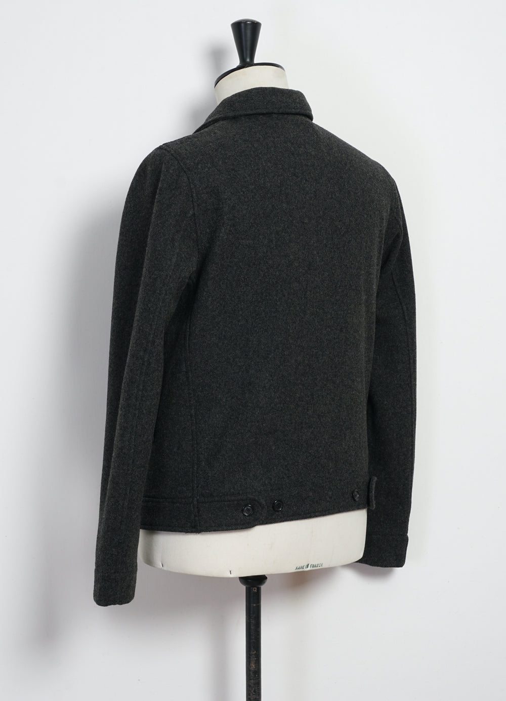 ATLAS | Short Wool Felt Jacket | Grey Melange