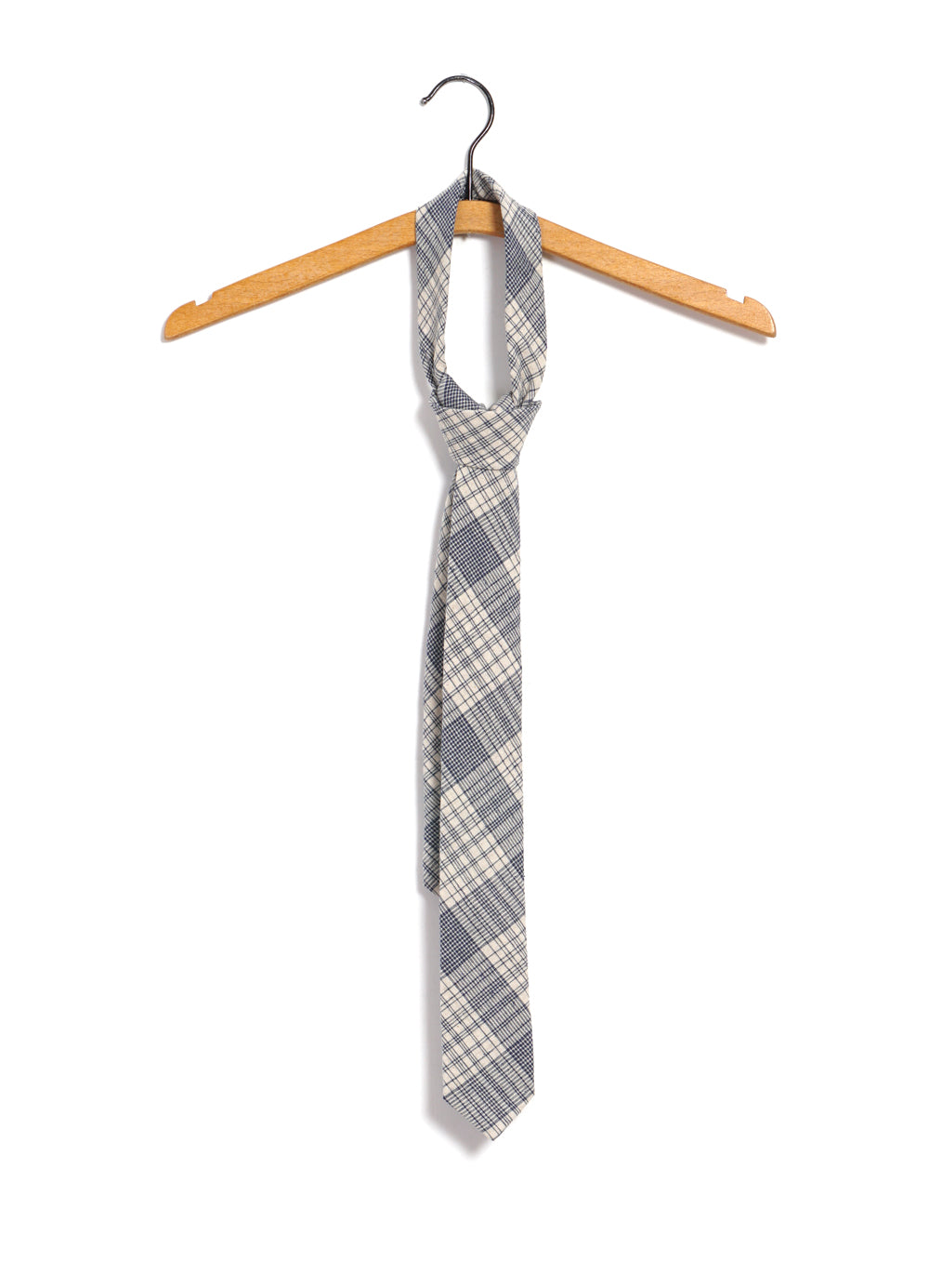 TIE | Casual Tie | Ecru Navy Checks