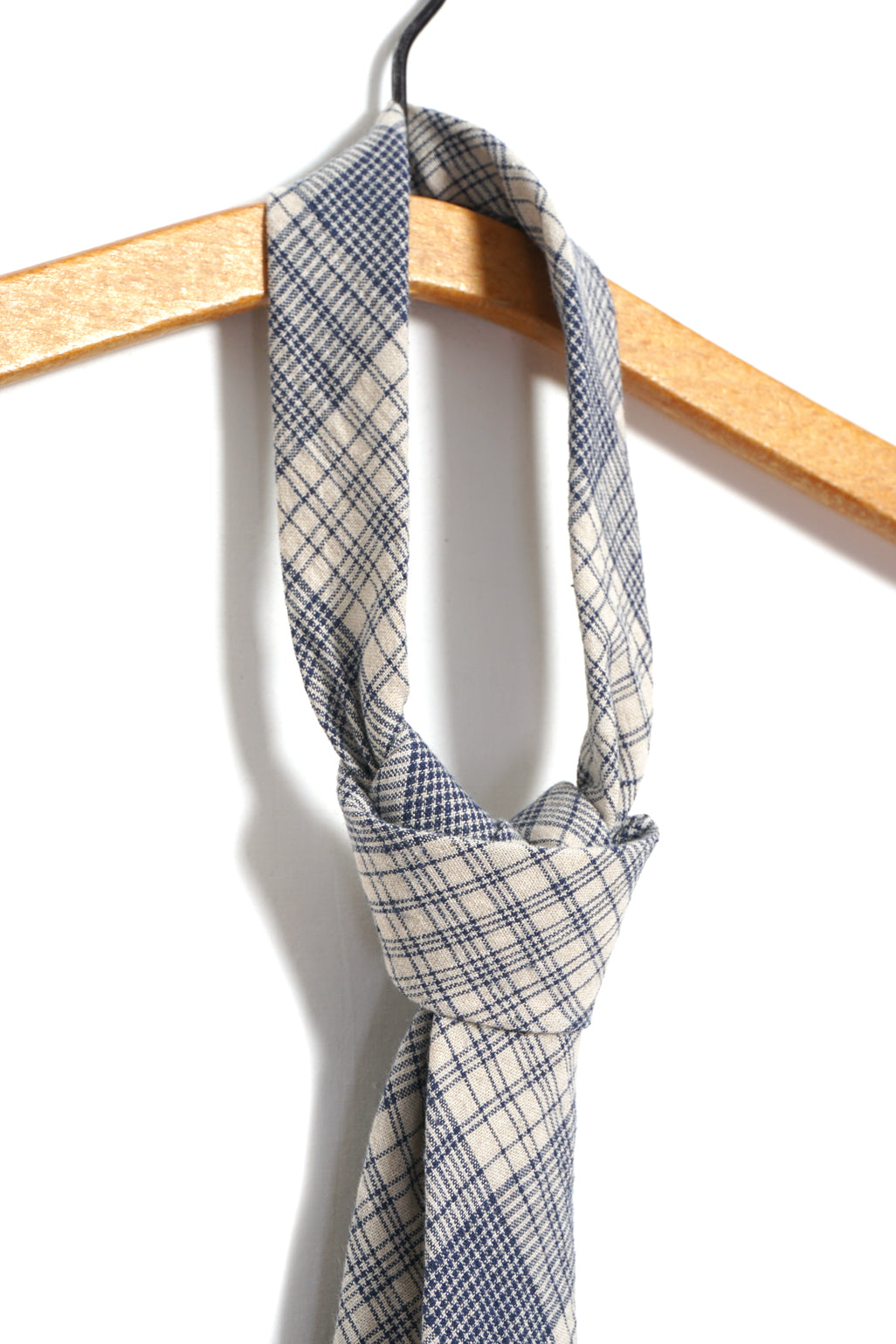 TIE | Casual Tie | Ecru Navy Checks
