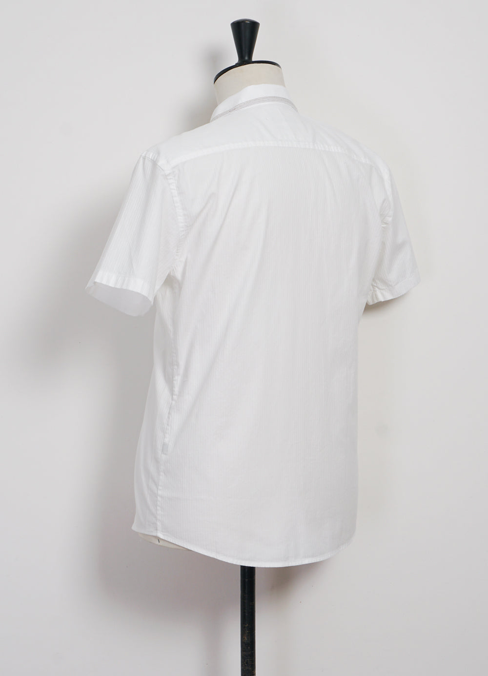 JONNY | Short Sleeve Herringbone Shirt | White
