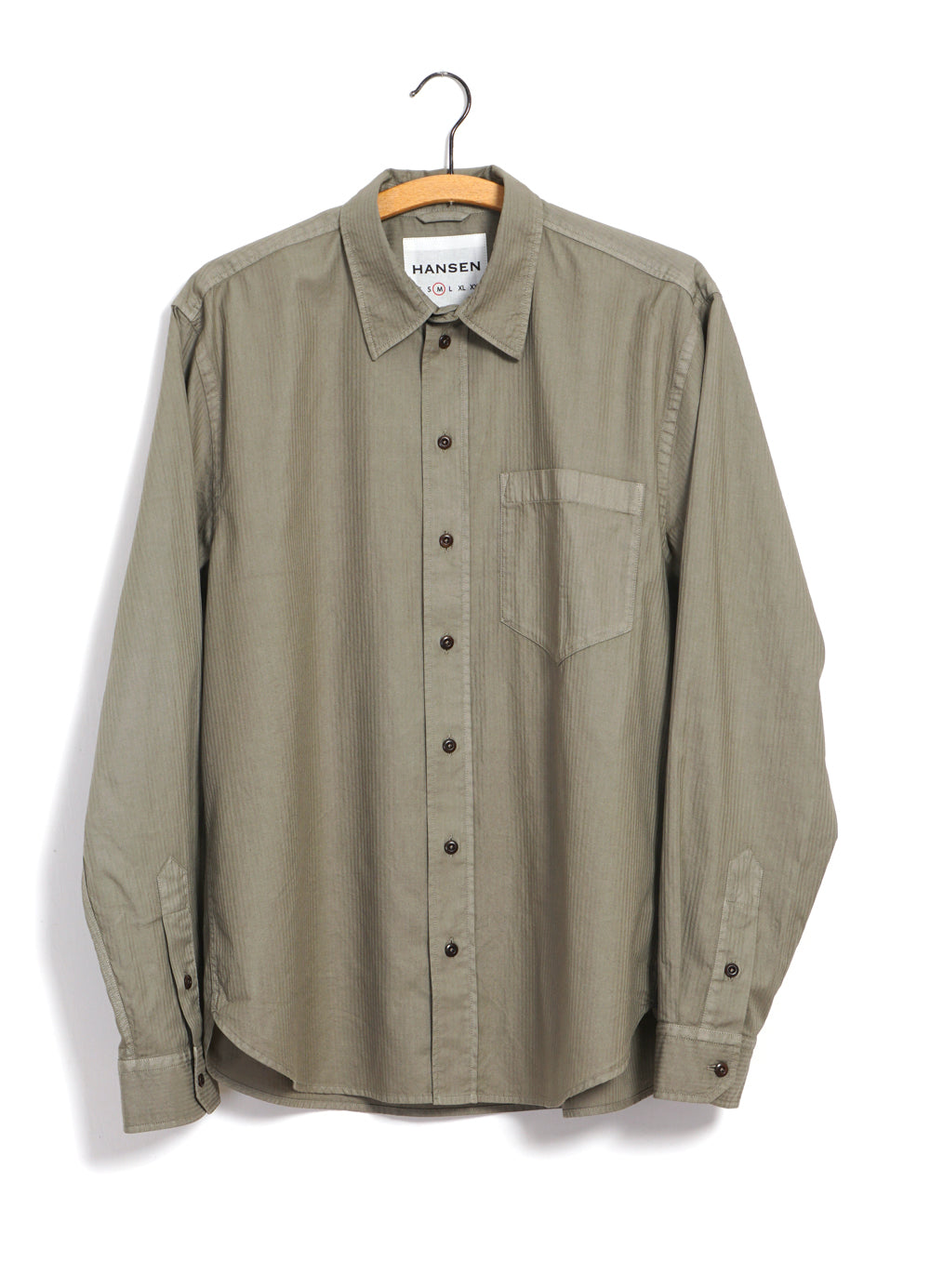 RAYMOND | Relaxed Classic Herringbone Shirt | Bay Leaf – HANSEN Garments