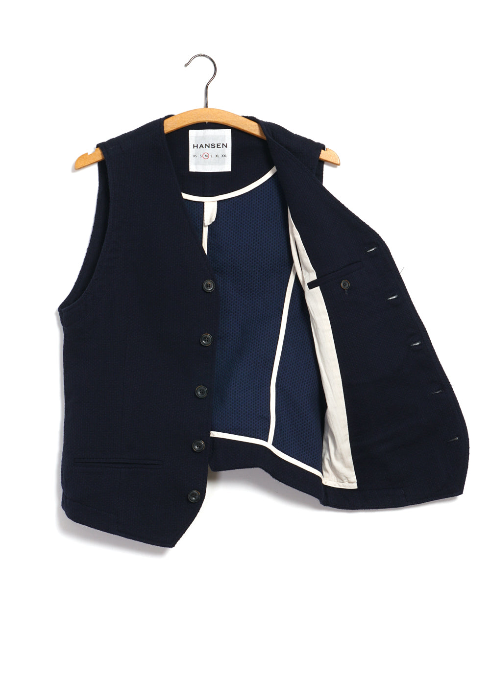 DANIEL | Casual Waistcoat | Indigo Sashiko