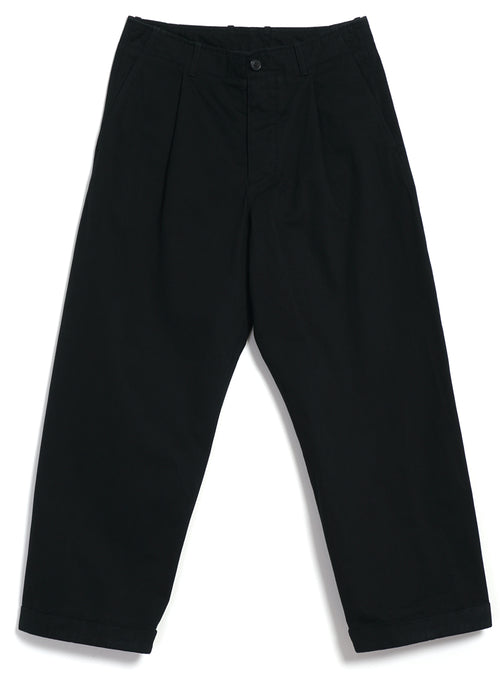 BOBBY | Wide Pleated Everyday Trousers | Black