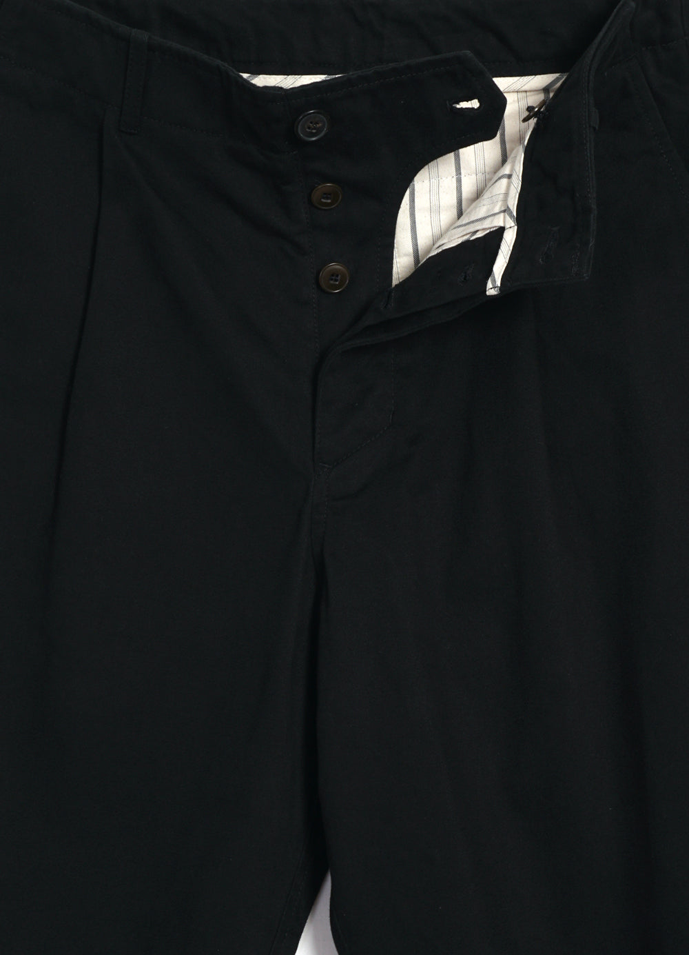 BOBBY 27-56-2 | Wide Pleated Everyday Trousers | Black 1