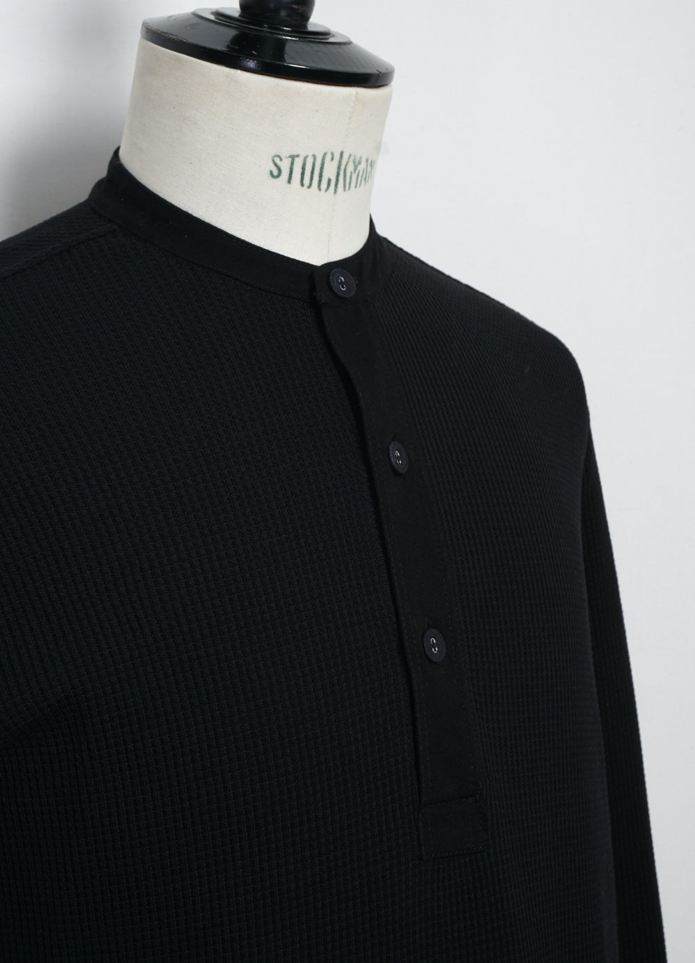 HERMANN 30-114-2 | Long Sleeve Henley | Black