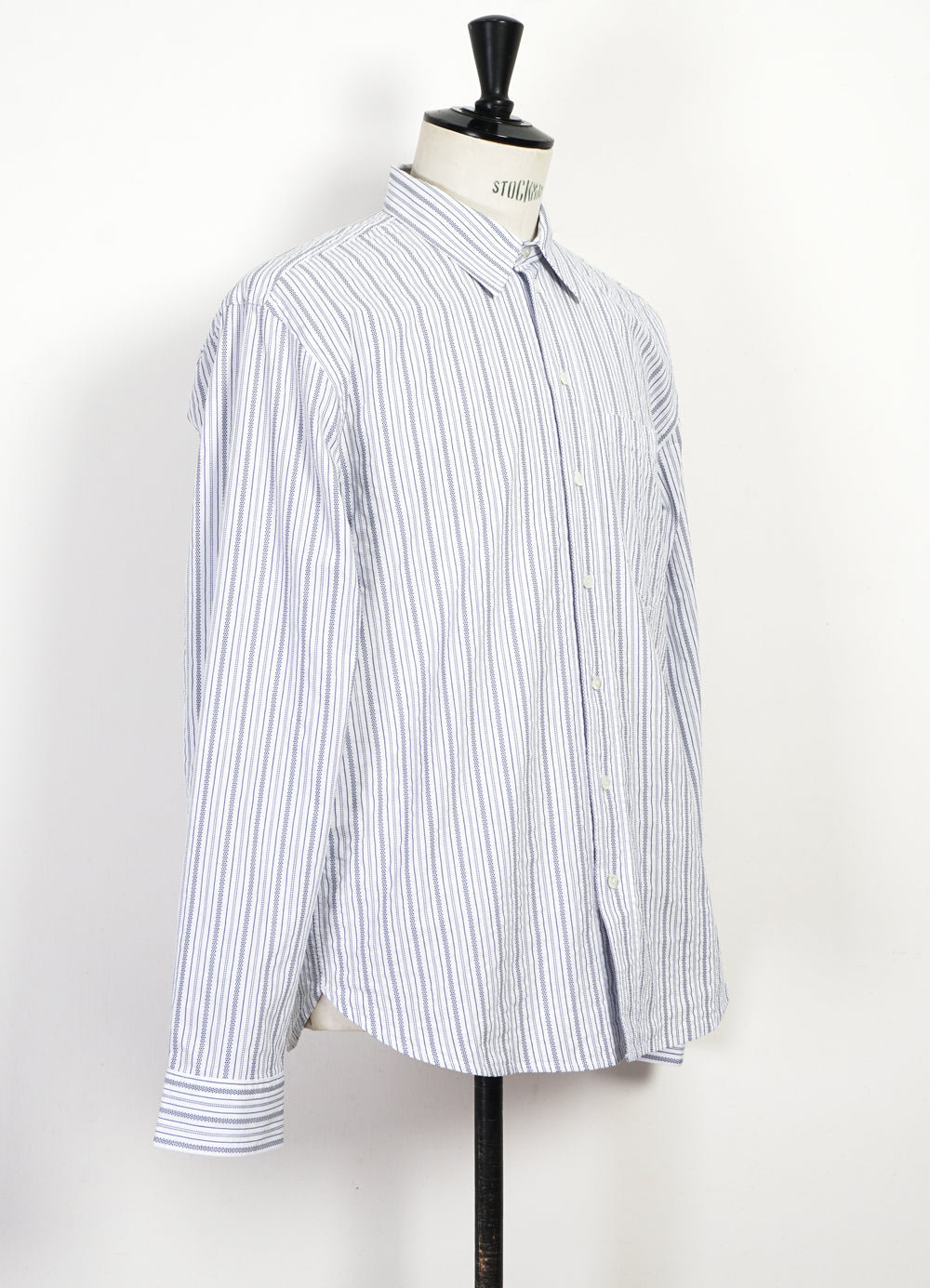 RAYMOND 29-46-3 | Relaxed Classic Striped Shirt | Agadir Blue