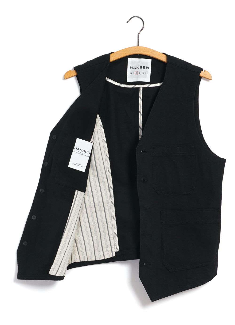 KNUD 29-56-2 | Workwear Waistcoat | Black 1