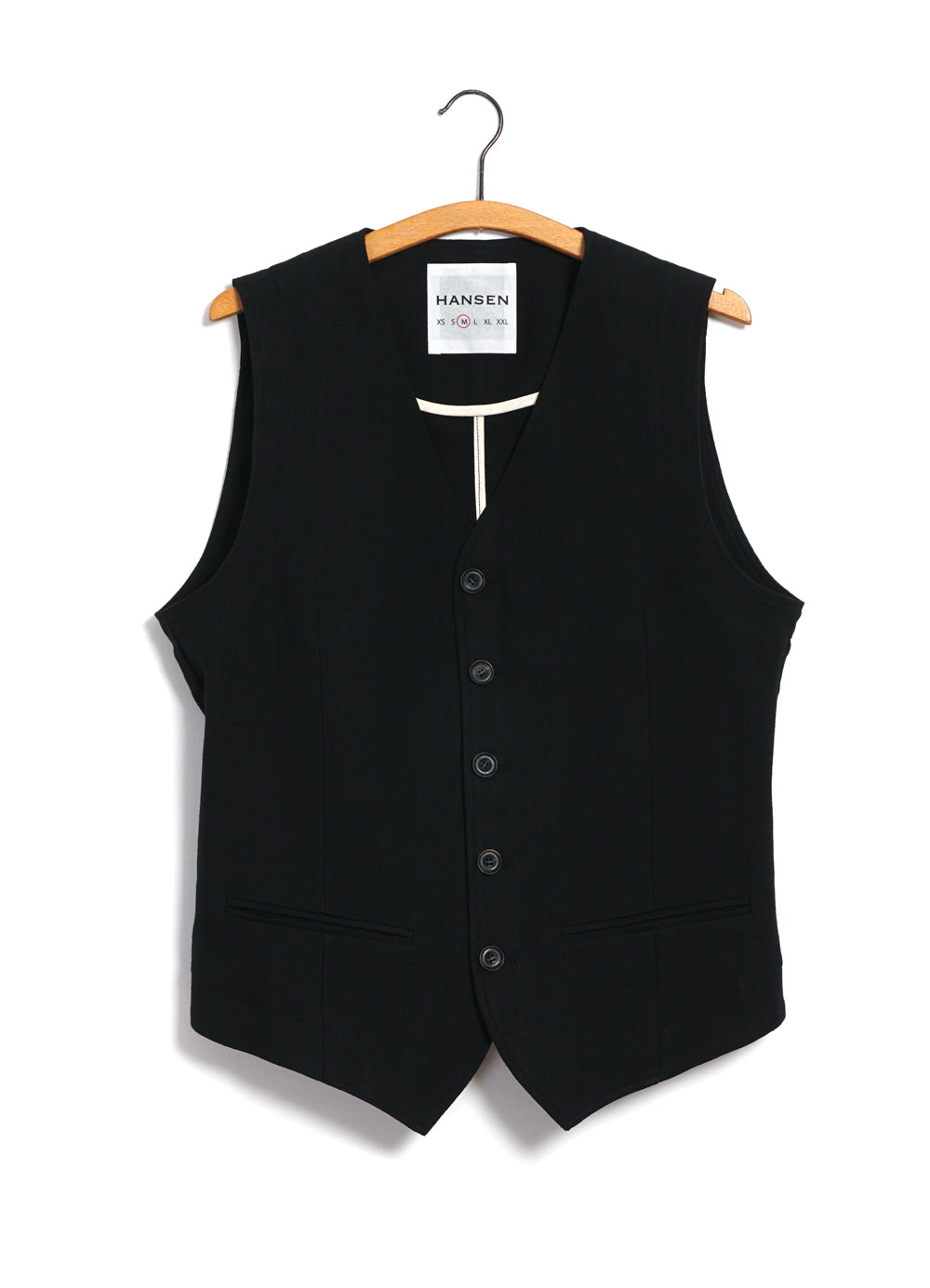 DANIEL 29-63-2 | Classic Waistcoat | Black Panama