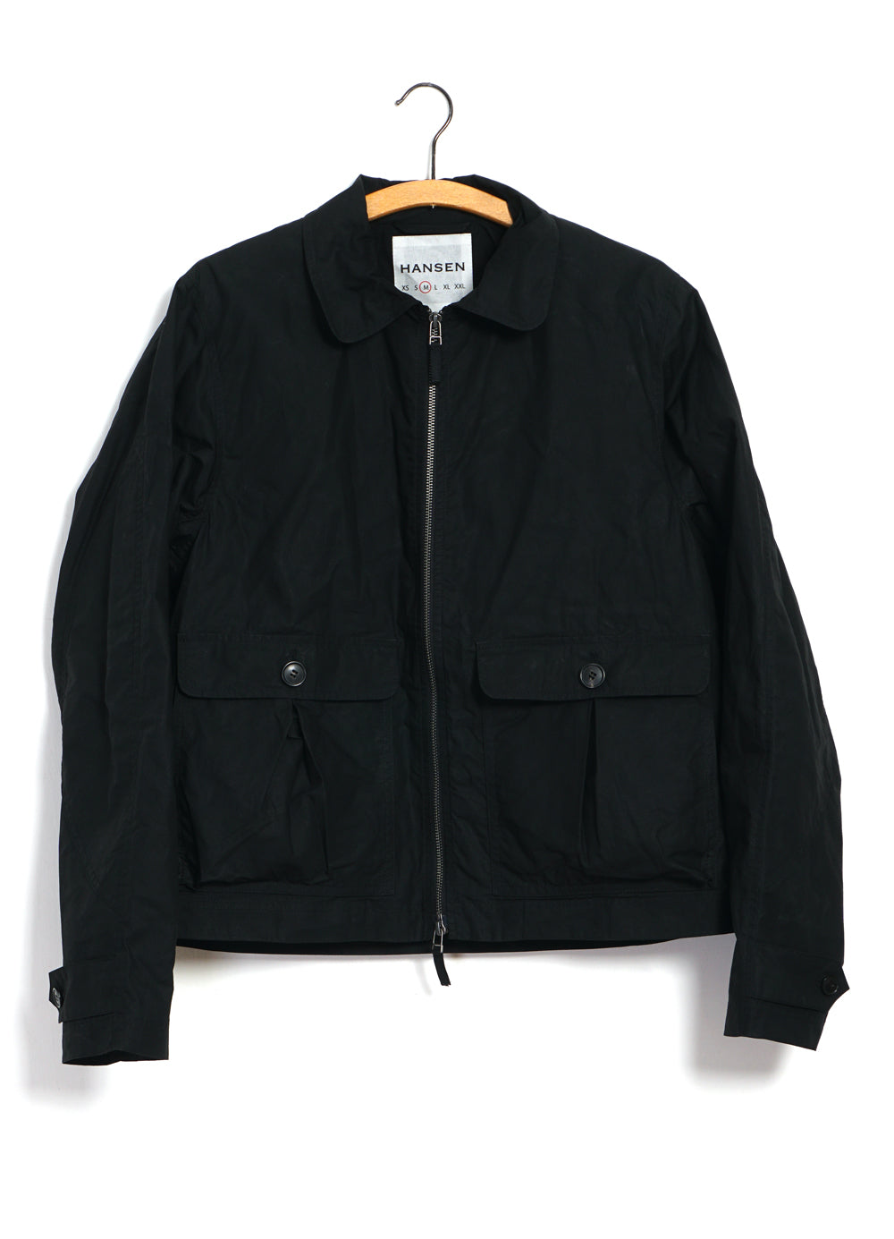 DEXTER 29-72-2 | Short Wide Utility Jacket | Waxed Black