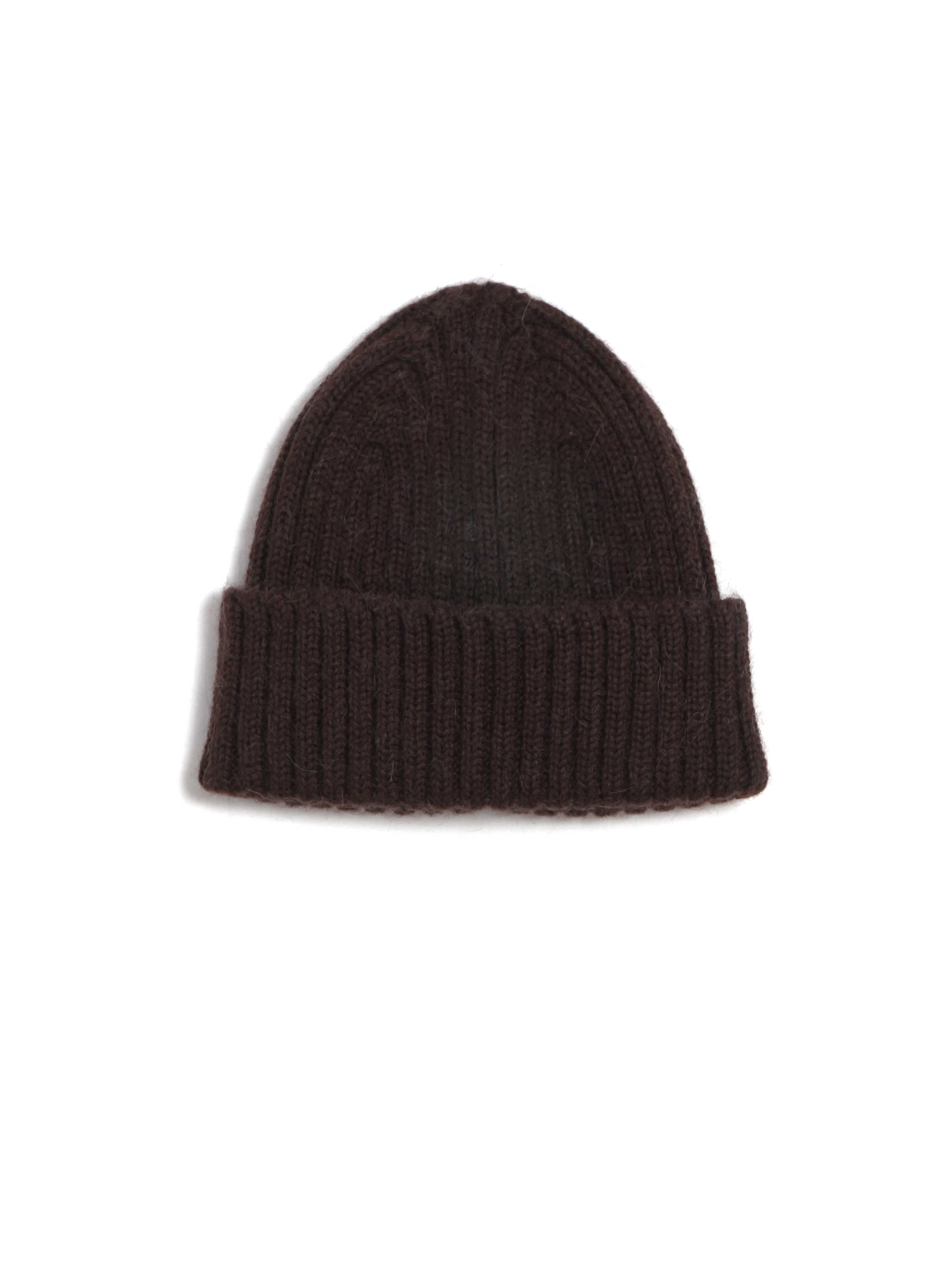 TOBY 30-04-7 | Rib Knit Beanie | Chocolate