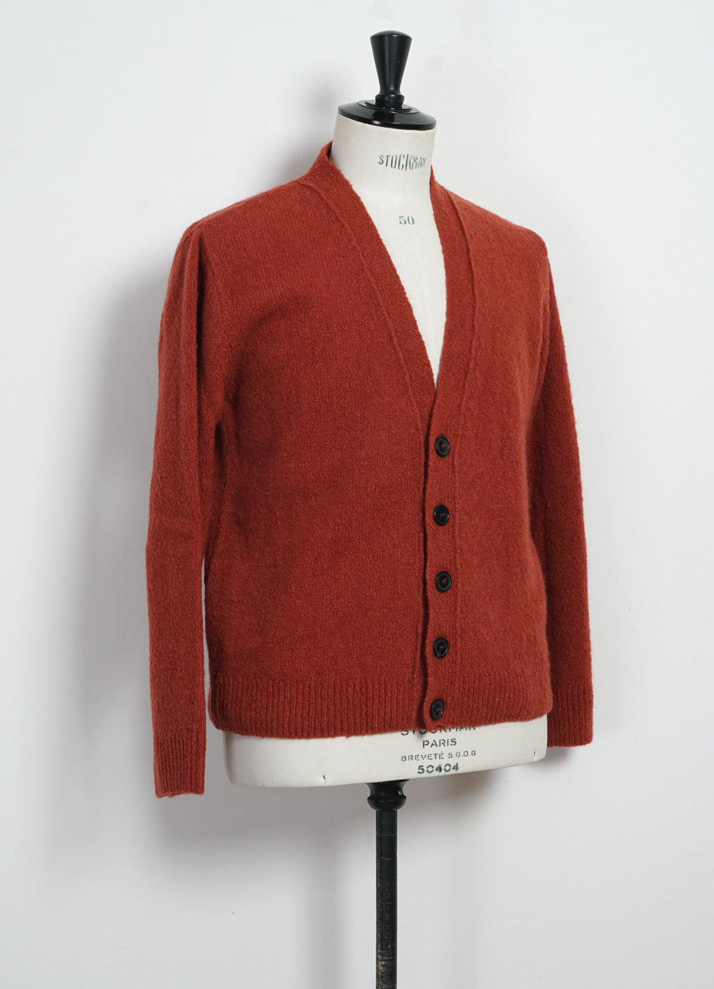 LEANDER 30-08-8 | Classic Cardigan | Rust