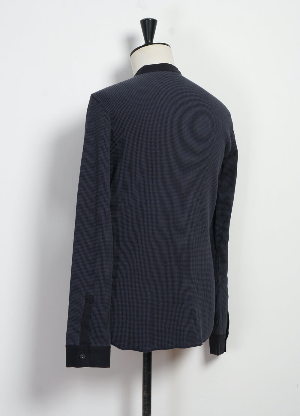 HERMANN 30-114-3 | Long Sleeve Henley | Blue Grey