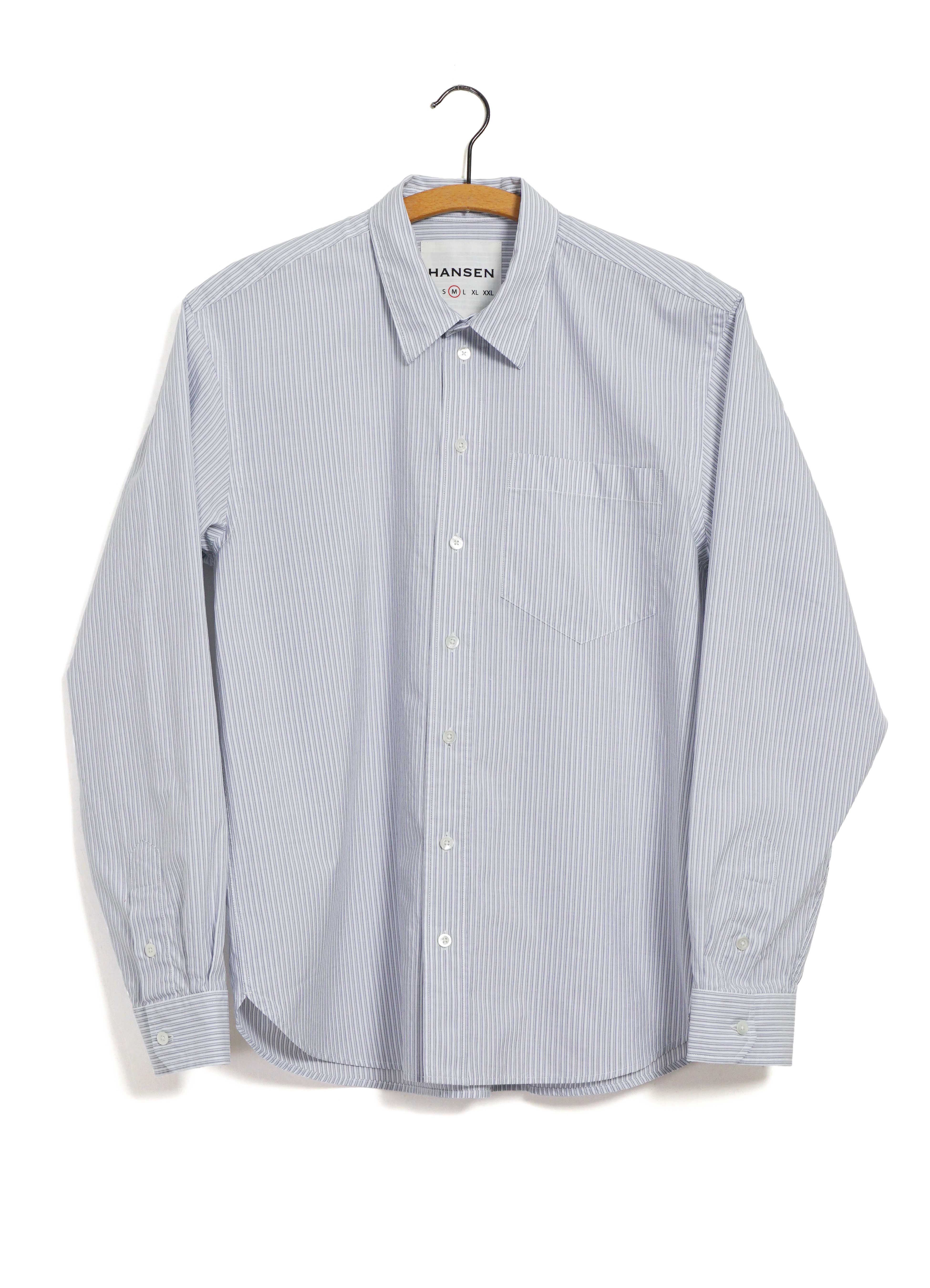 RAYMOND 30-18-5 | Loose Cut Shirt | Grey Stripes