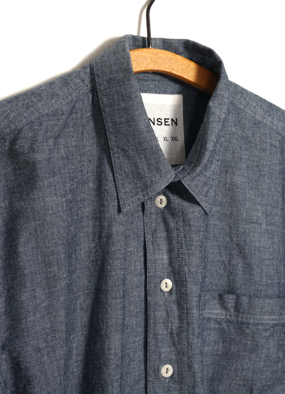 RAYMOND 30-21-4 | Loose Cut Shirt | Indigo Chambray