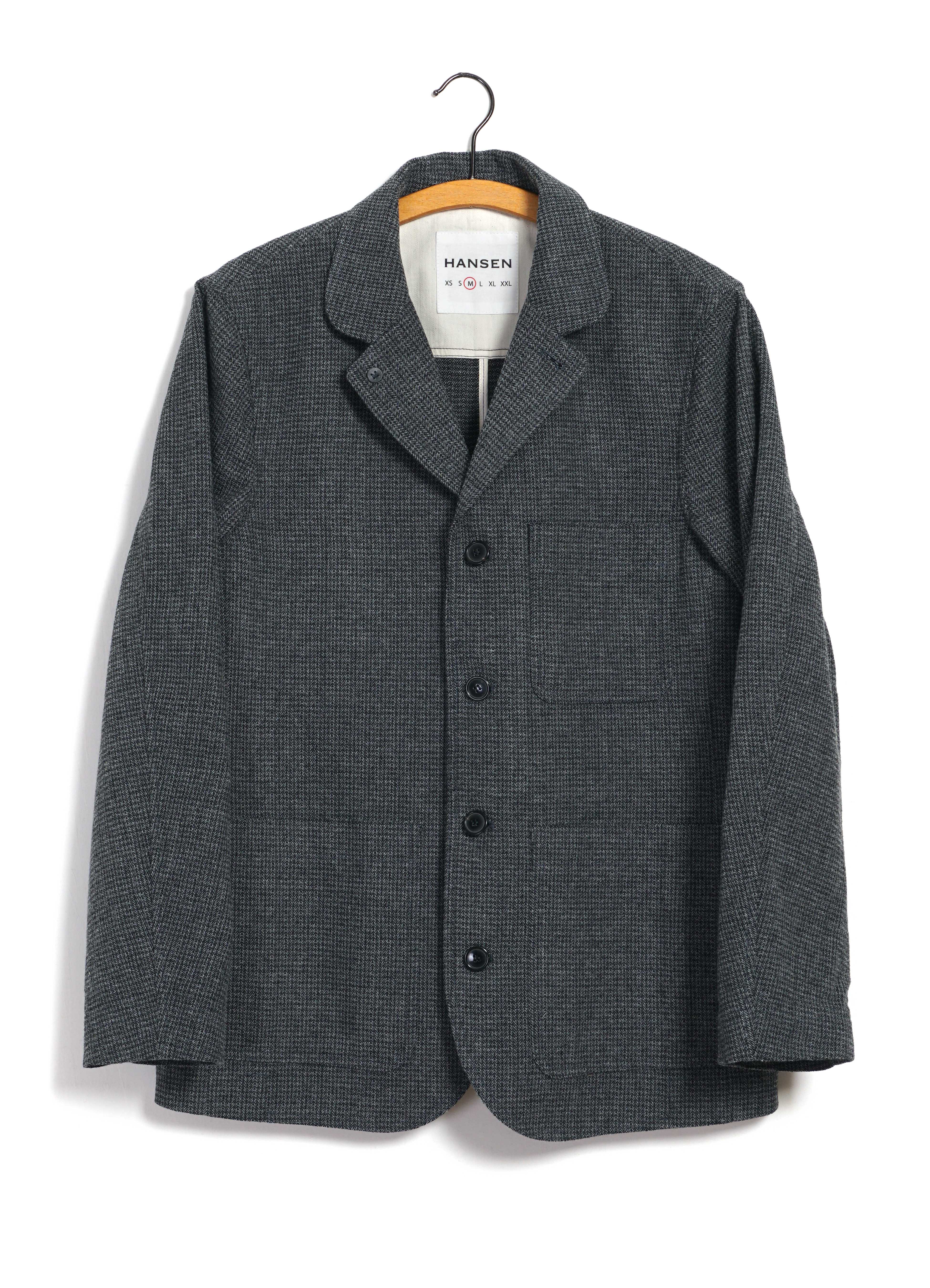 JOSEF 30-29-5 | Easy Four Button Blazer | Broken Grey