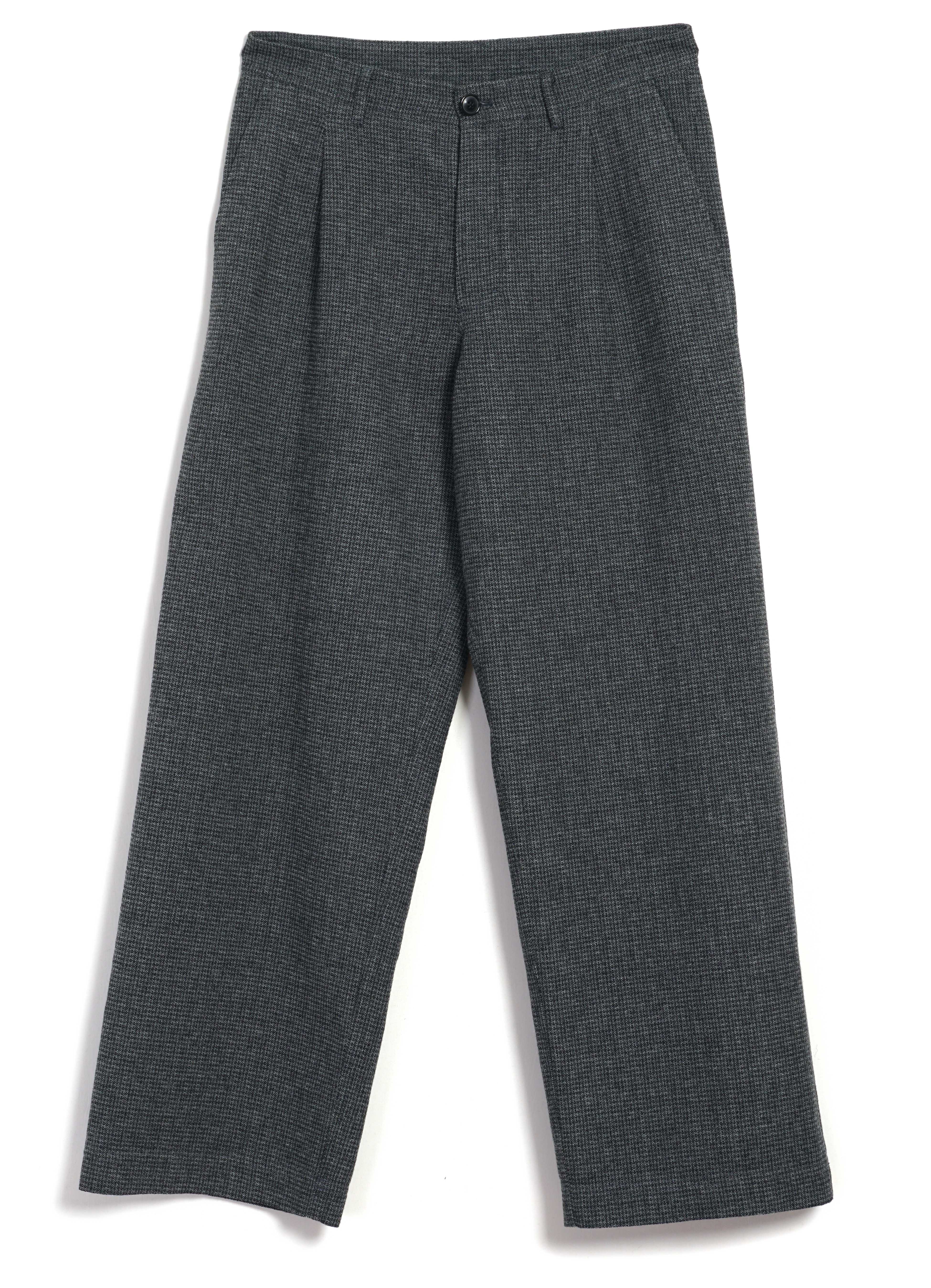 MIKA 30-29-5 | Wide Straight Pleated Trousers | Broken Grey