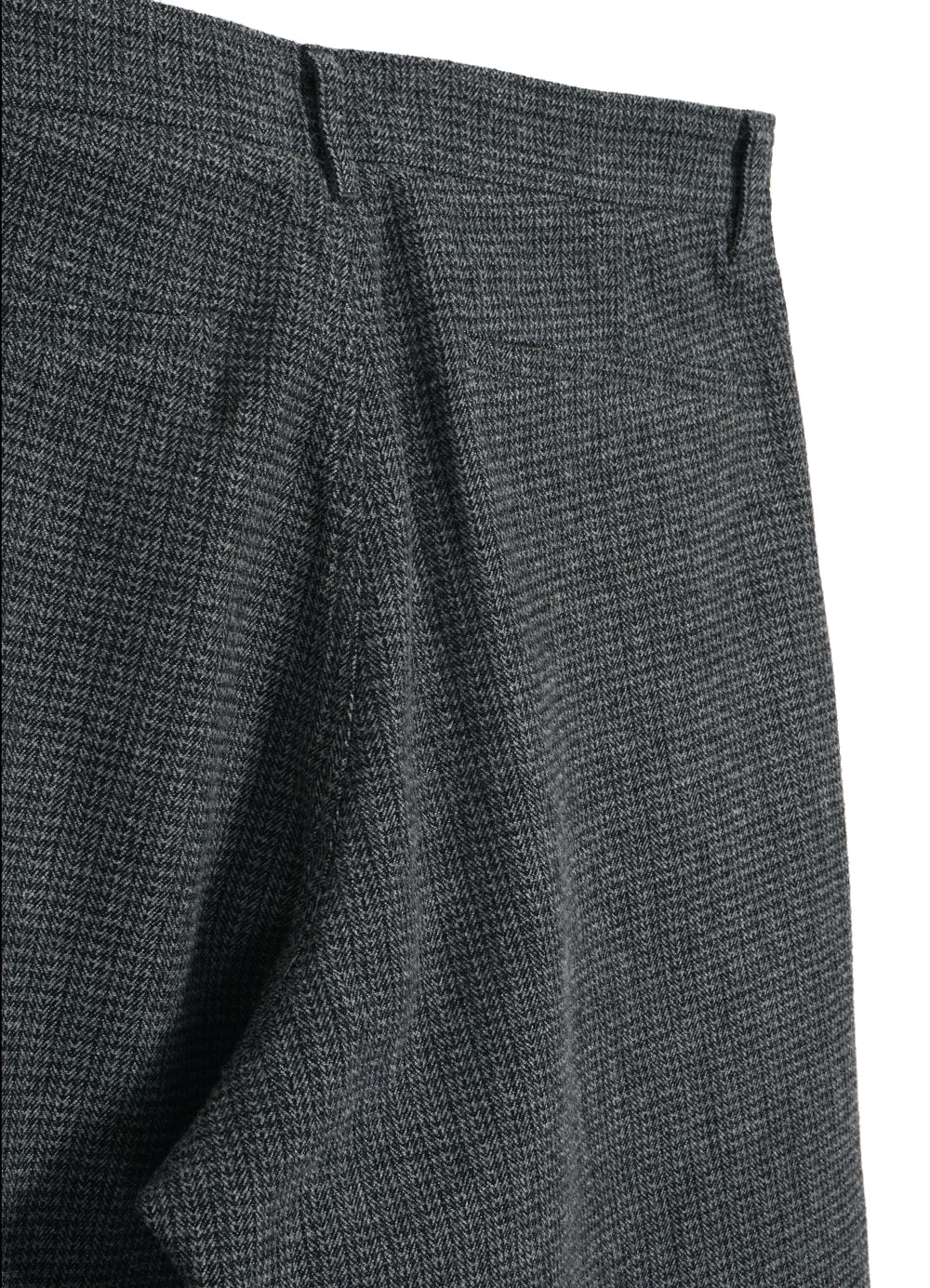 MIKA 30-29-5 | Wide Straight Pleated Trousers | Broken Grey