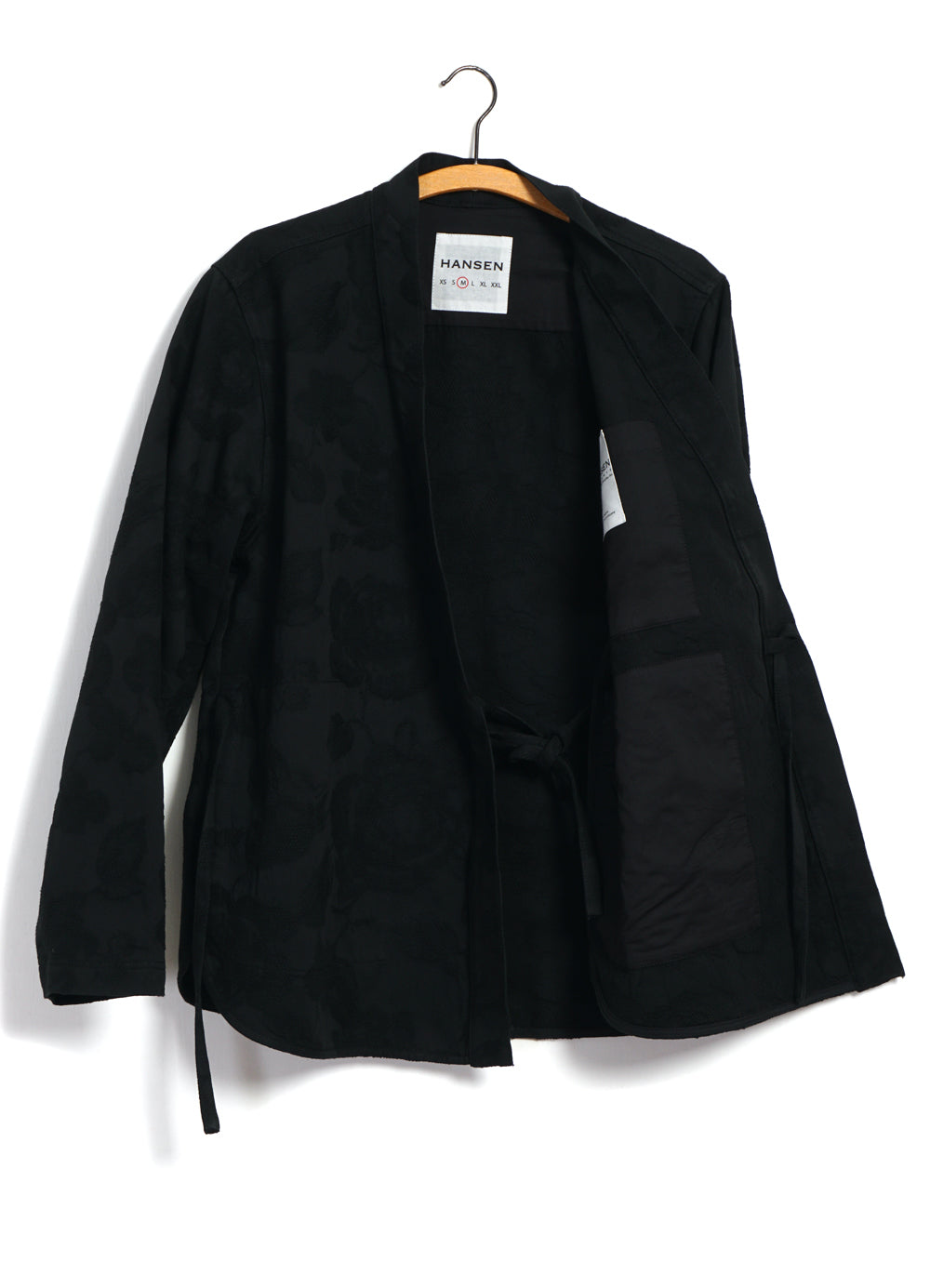 ROMAN 30-30-2 | Loose Cut Eastern Jacket | Black Flowers
