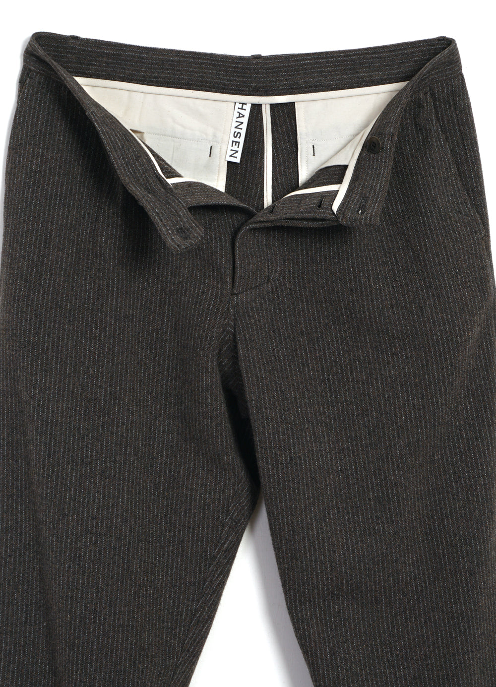 SUNE 30-44-9 | Pleated Classic Trousers | Brown Wool Pin