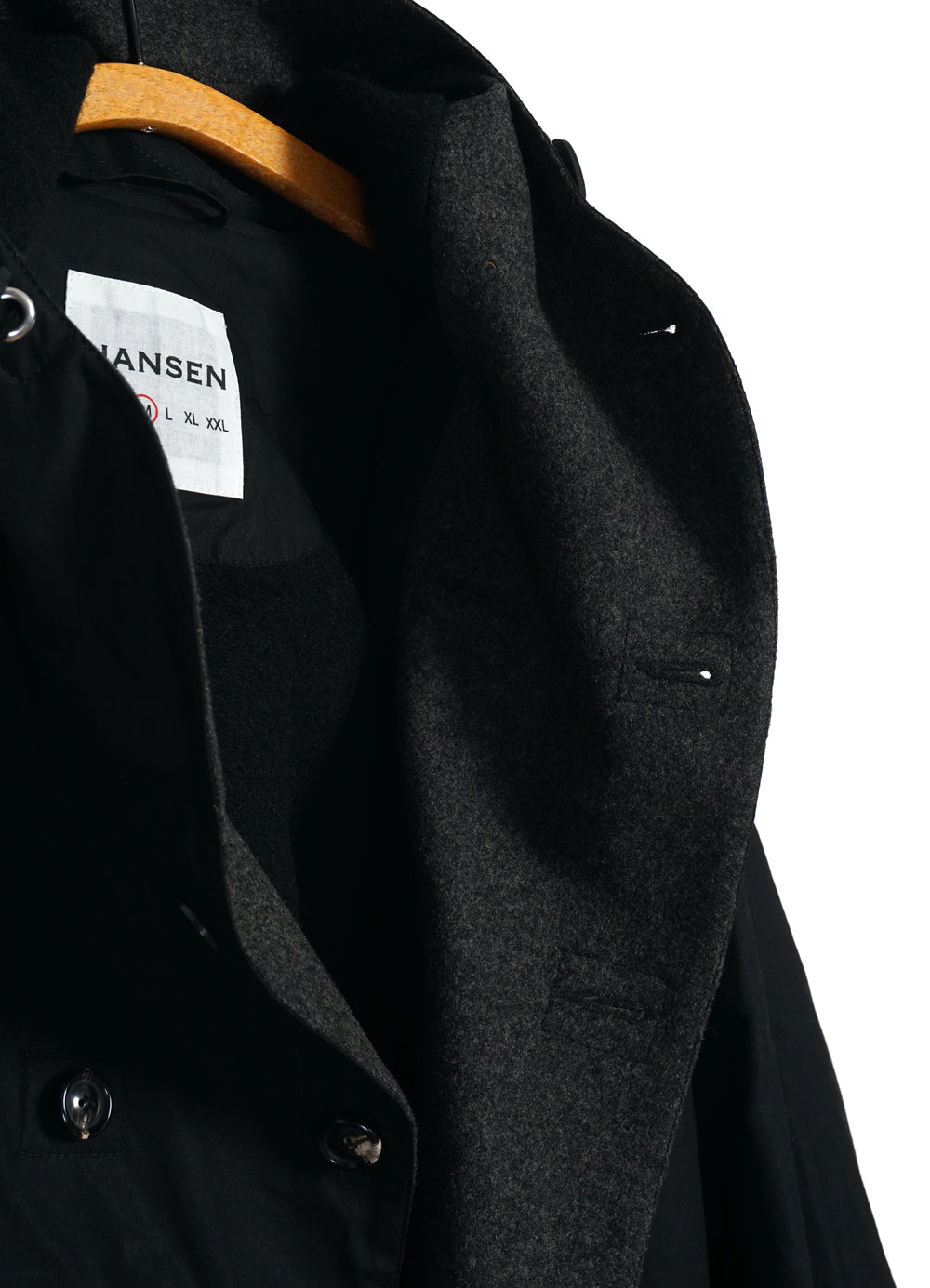 STORM 30-70-2 | Waxed Hooded Parka | Nero