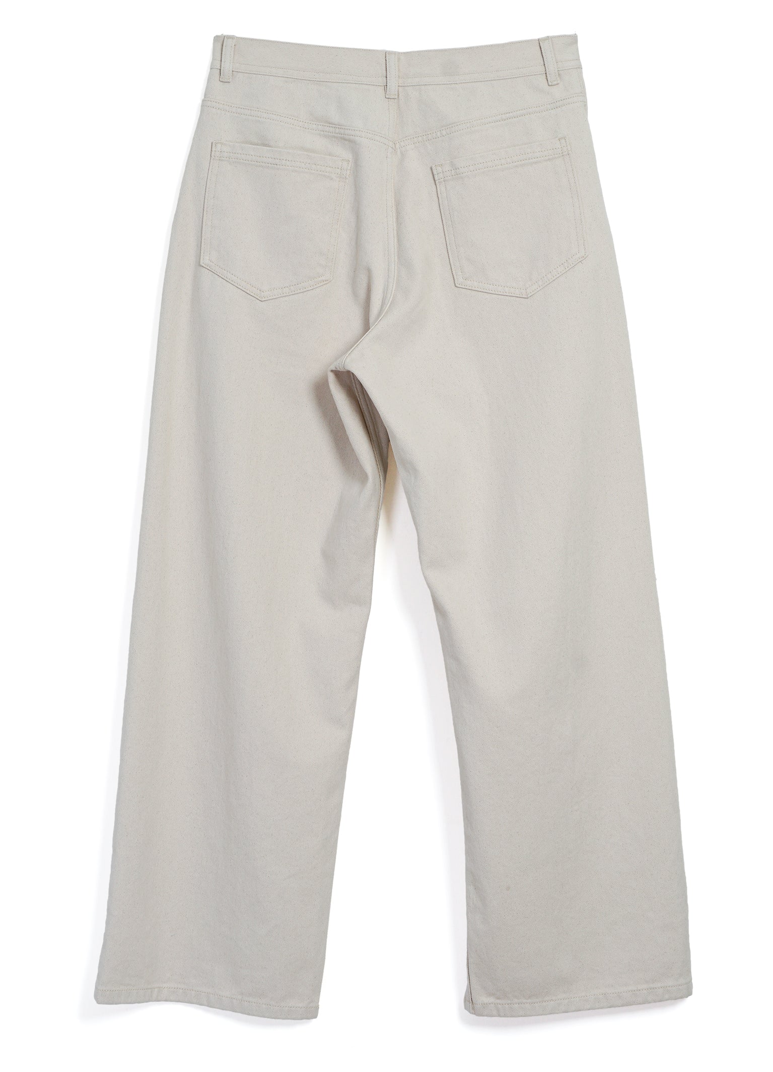 MILAN 31-26-1 | Straight Wide Workwear Trousers | Ecru