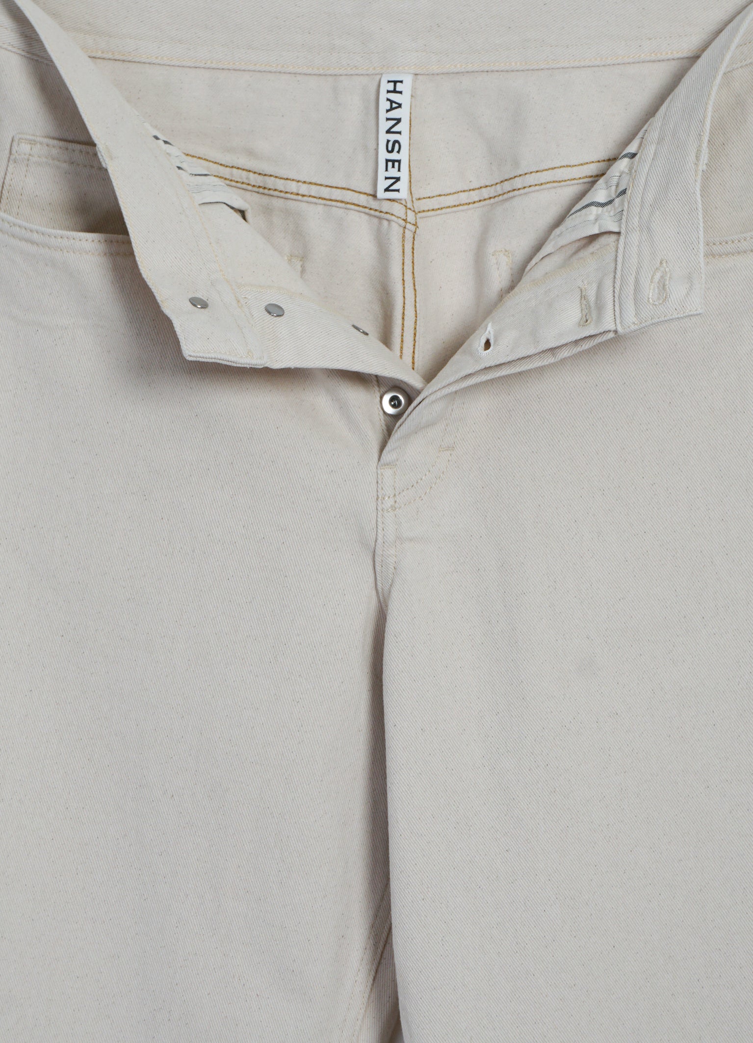 MILAN 31-26-1 | Straight Wide Workwear Trousers | Ecru