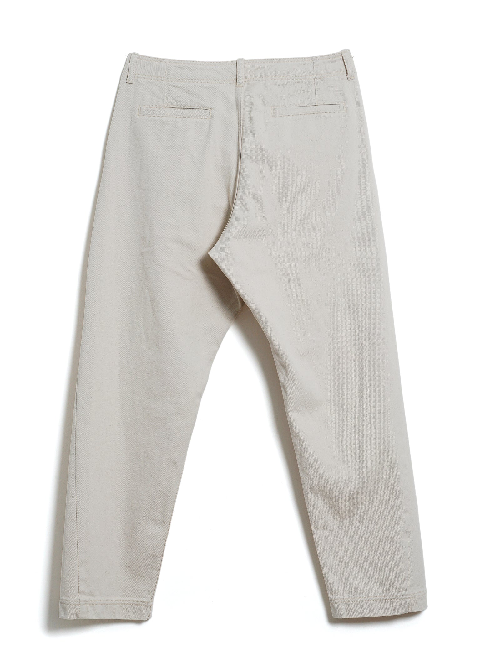 TRYGVE 31-26-1 | Cropped Workwear Trousers | Ecru