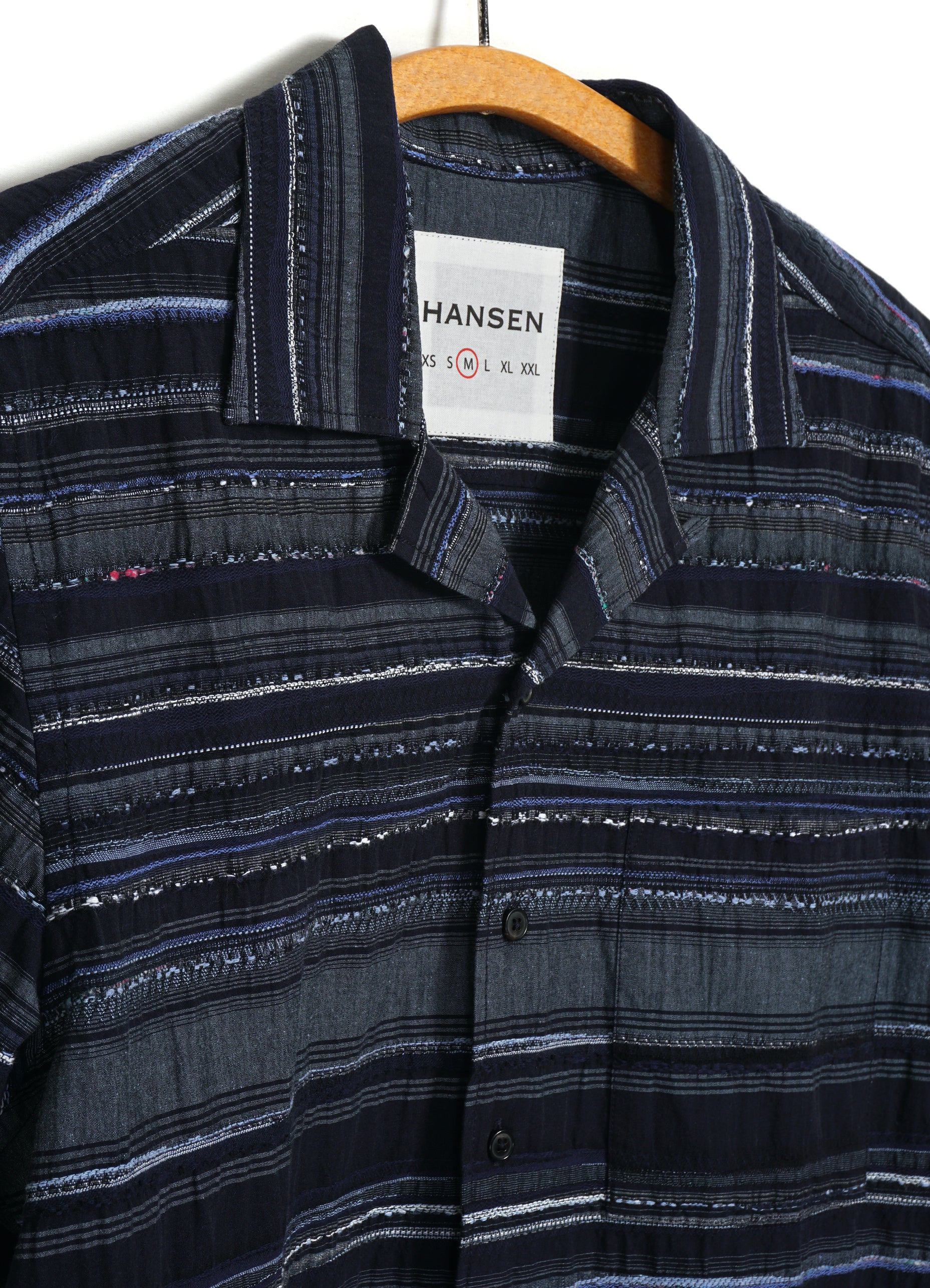 CALEB 31-36-3 | Short Sleeve Cabana Shirt | Multiple Blue